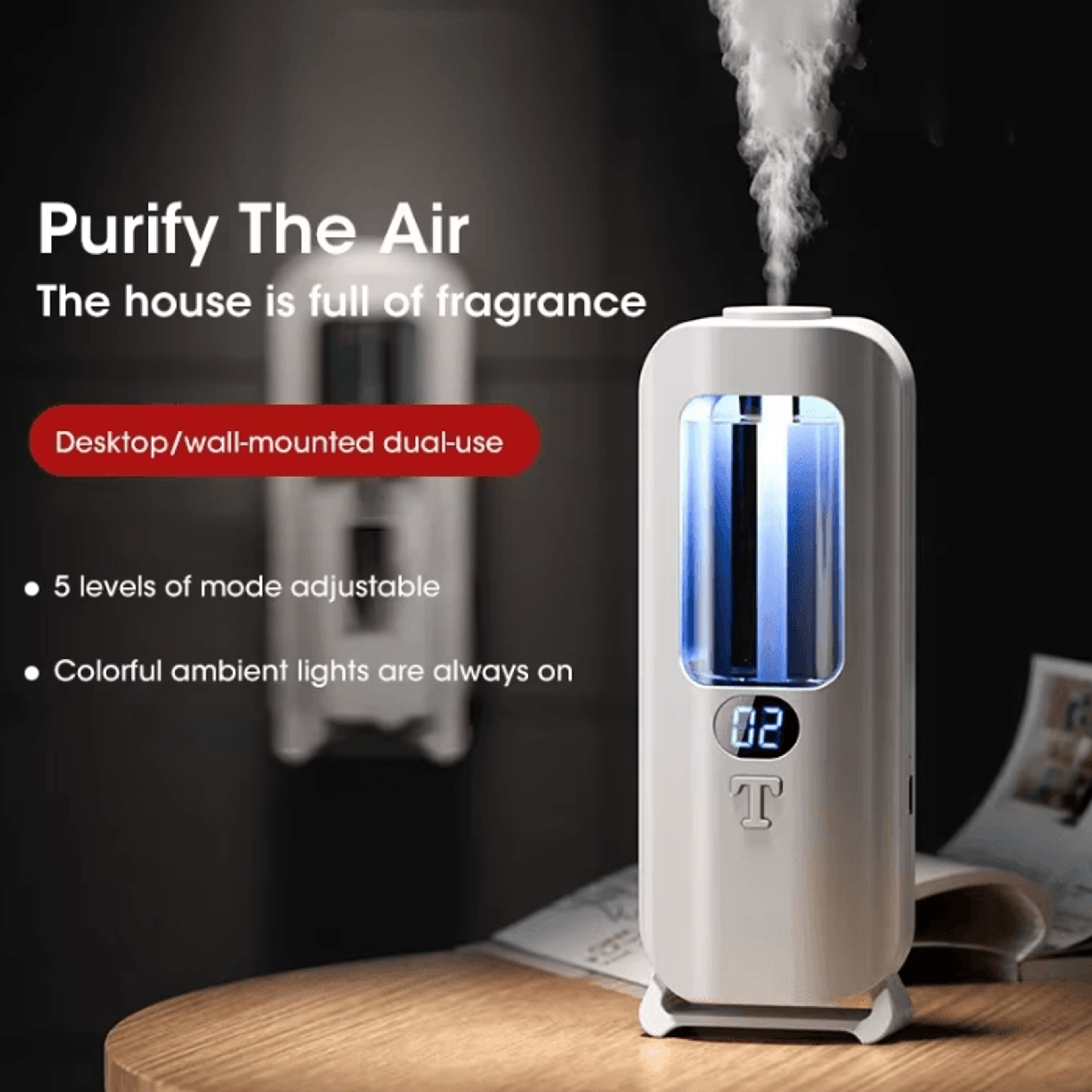 AromaFlex 5Mode Rechargeable Essential Oil Fragrance Diffuser 1