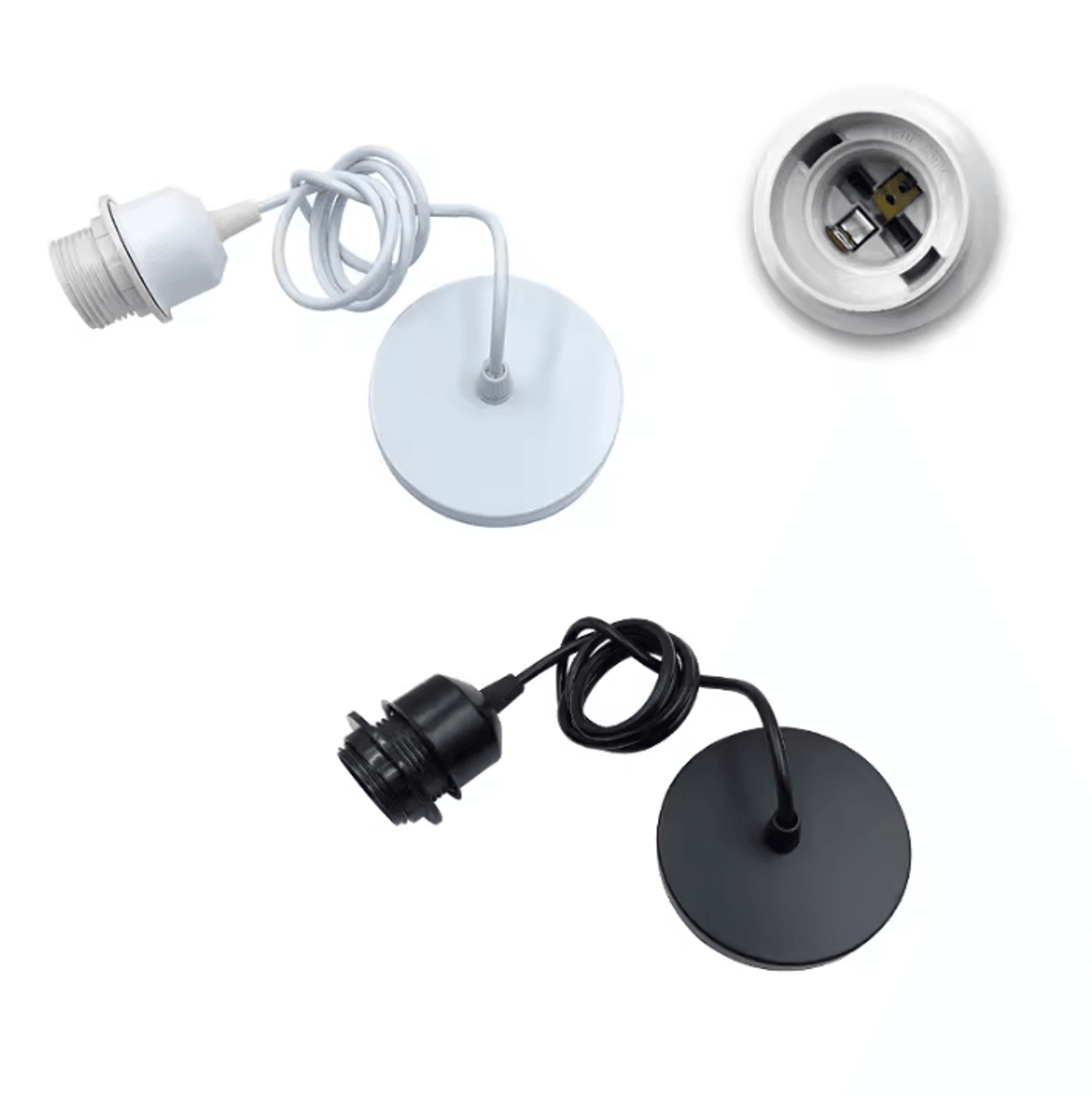 retrodrop e27 vintage pendant lamp holder with hanging cord