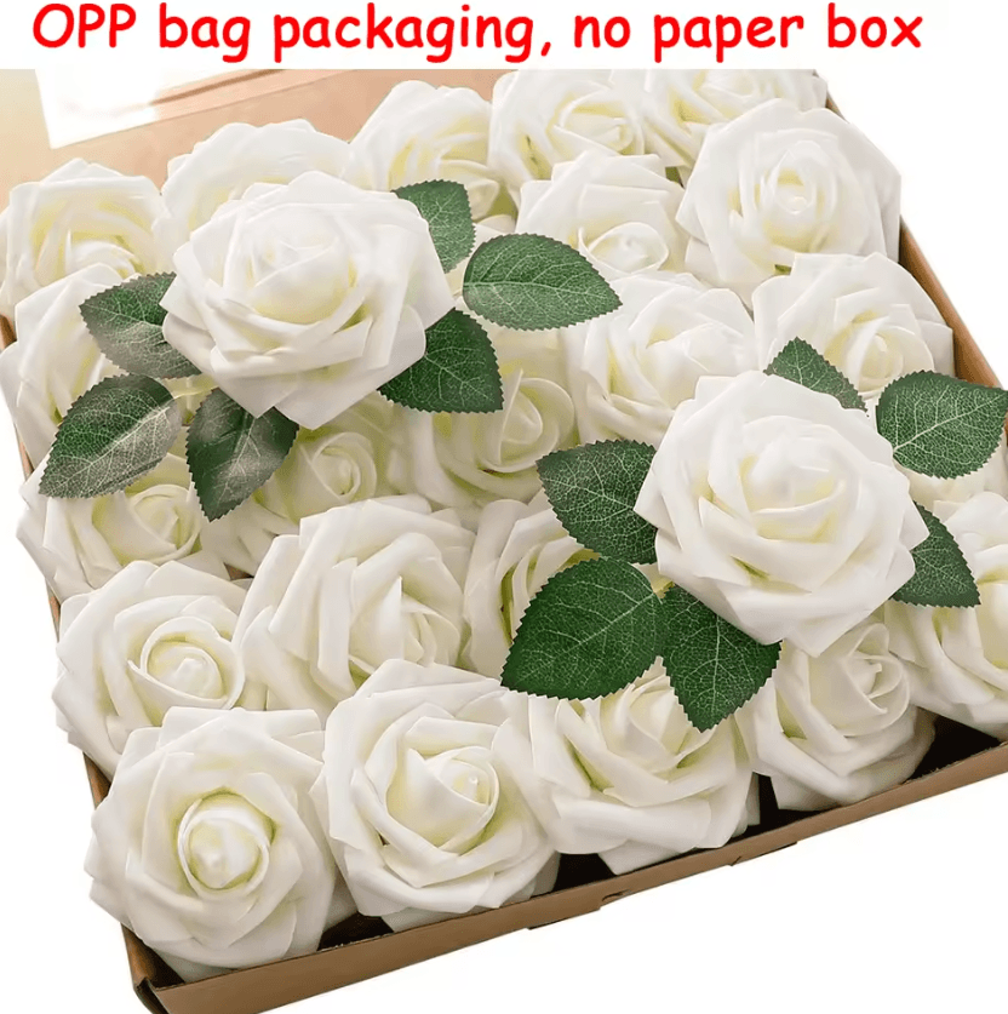EverBloom 25Piece Artificial Rose Flowers With Stems 5