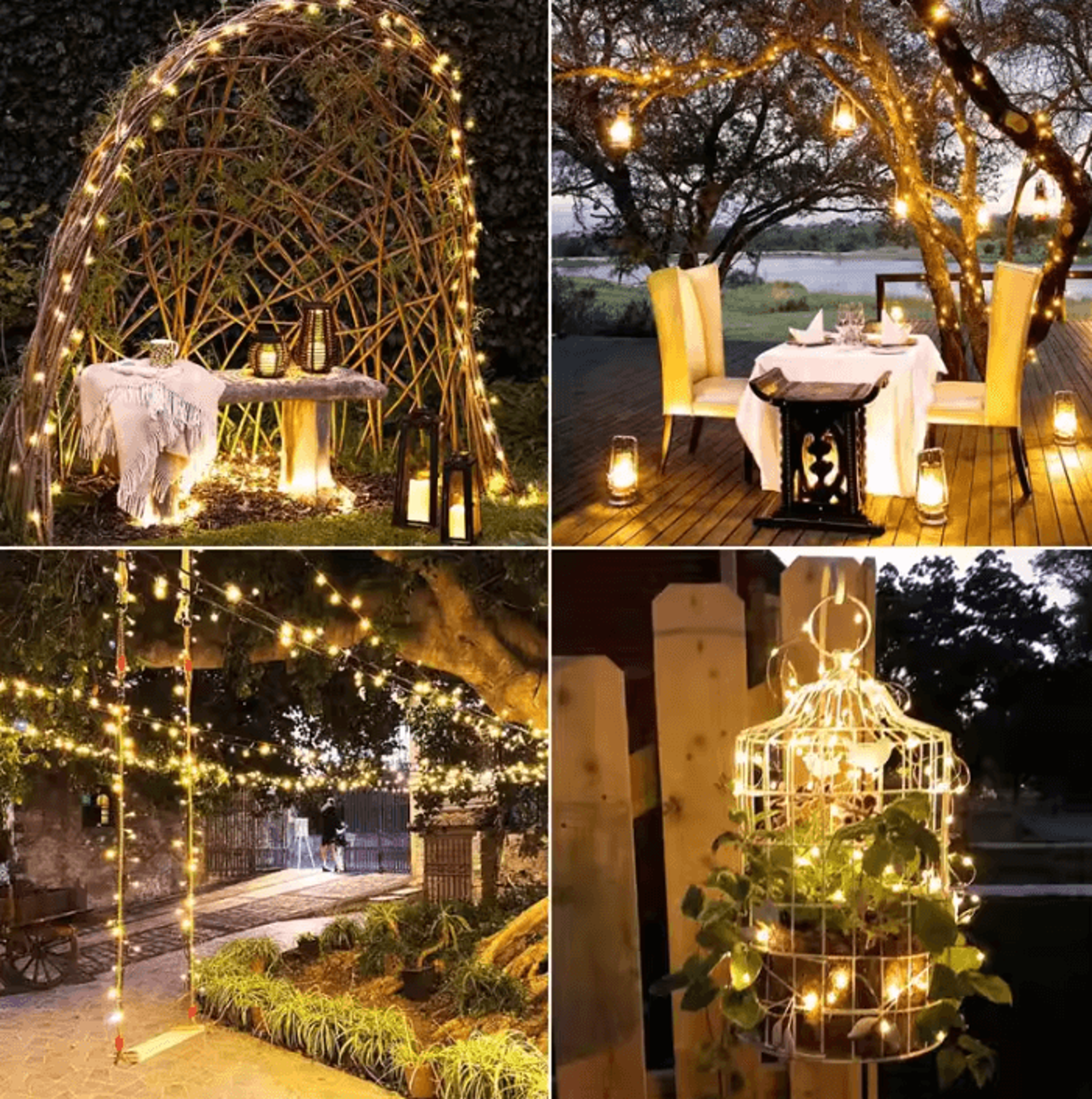 Solar Twinkle Fairy String Lights For Garden And Patio 2