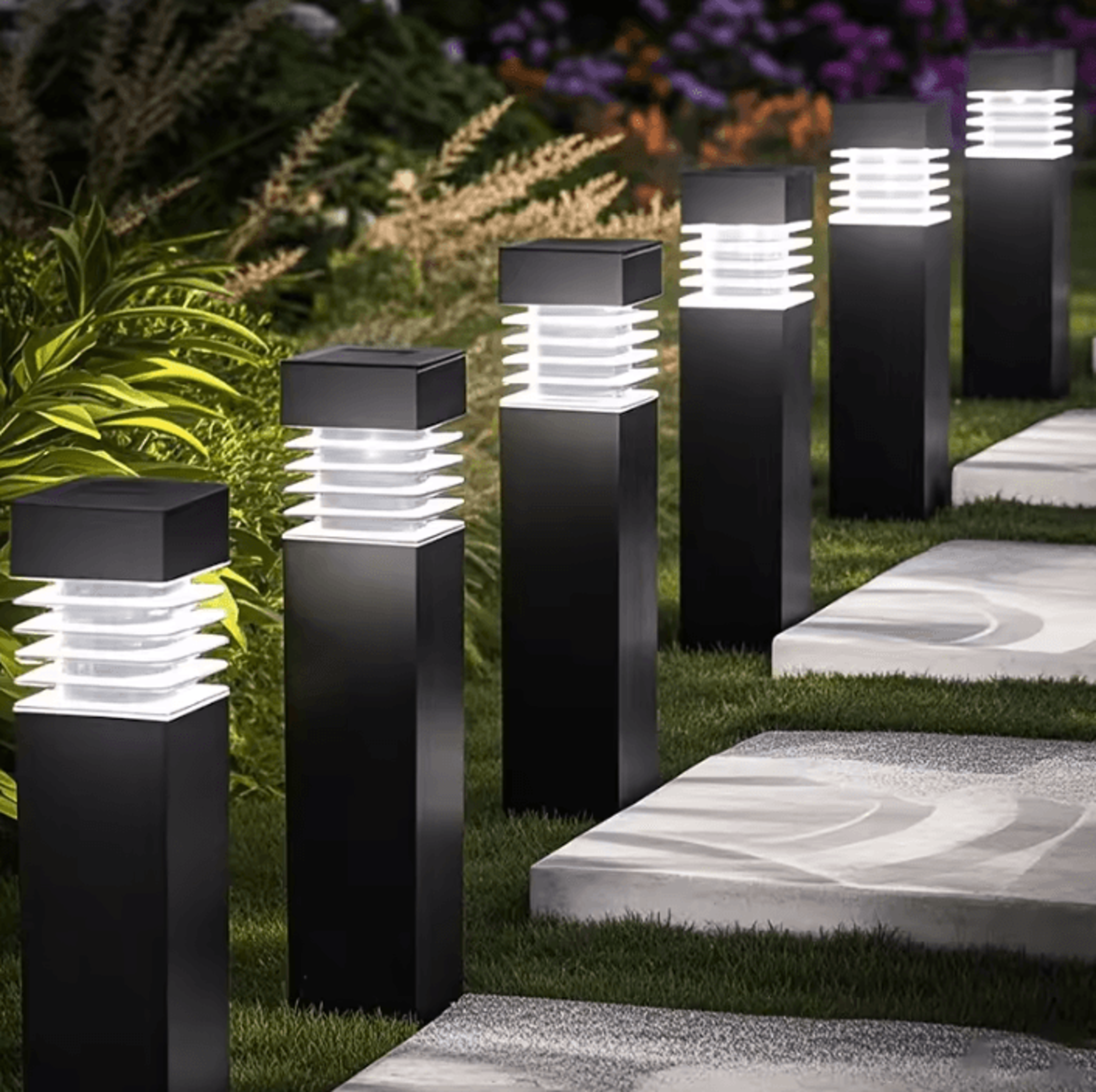 Modern Square Solar Ground Lights For Pathways And Lawns 4