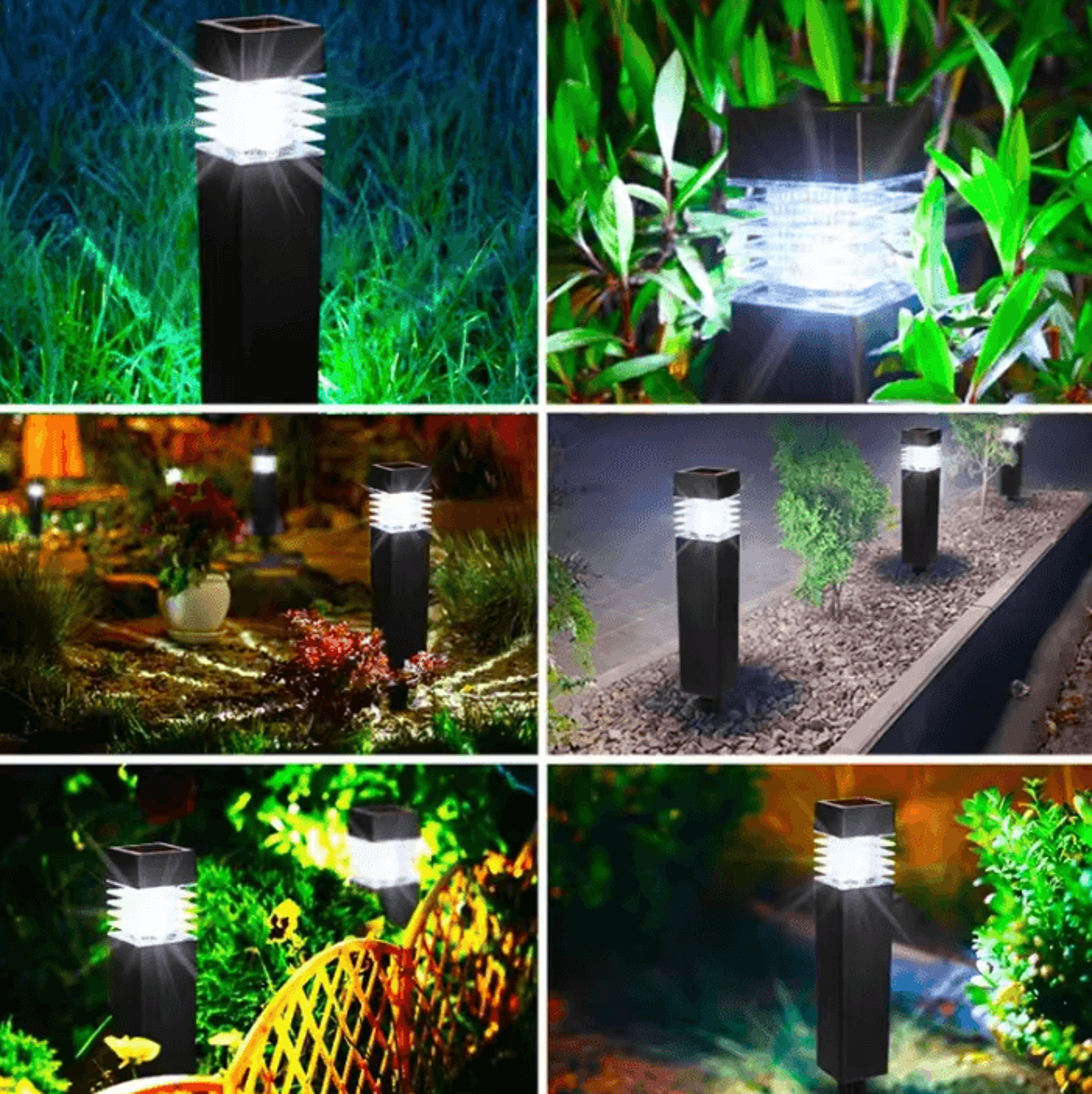 Modern Square Solar Ground Lights For Pathways And Lawns 3