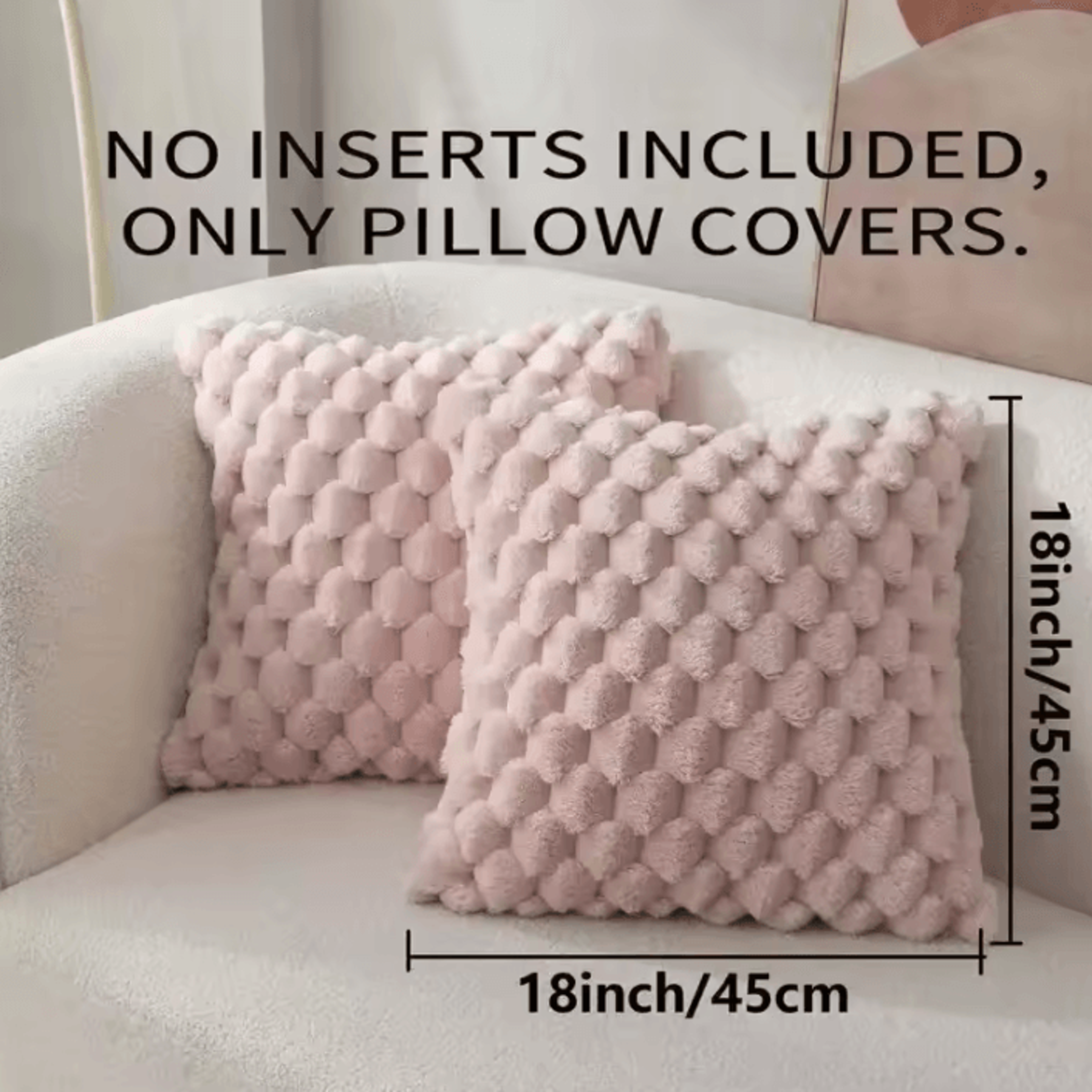 CozyCloud 3D Plush Textured Cushion Cover 4
