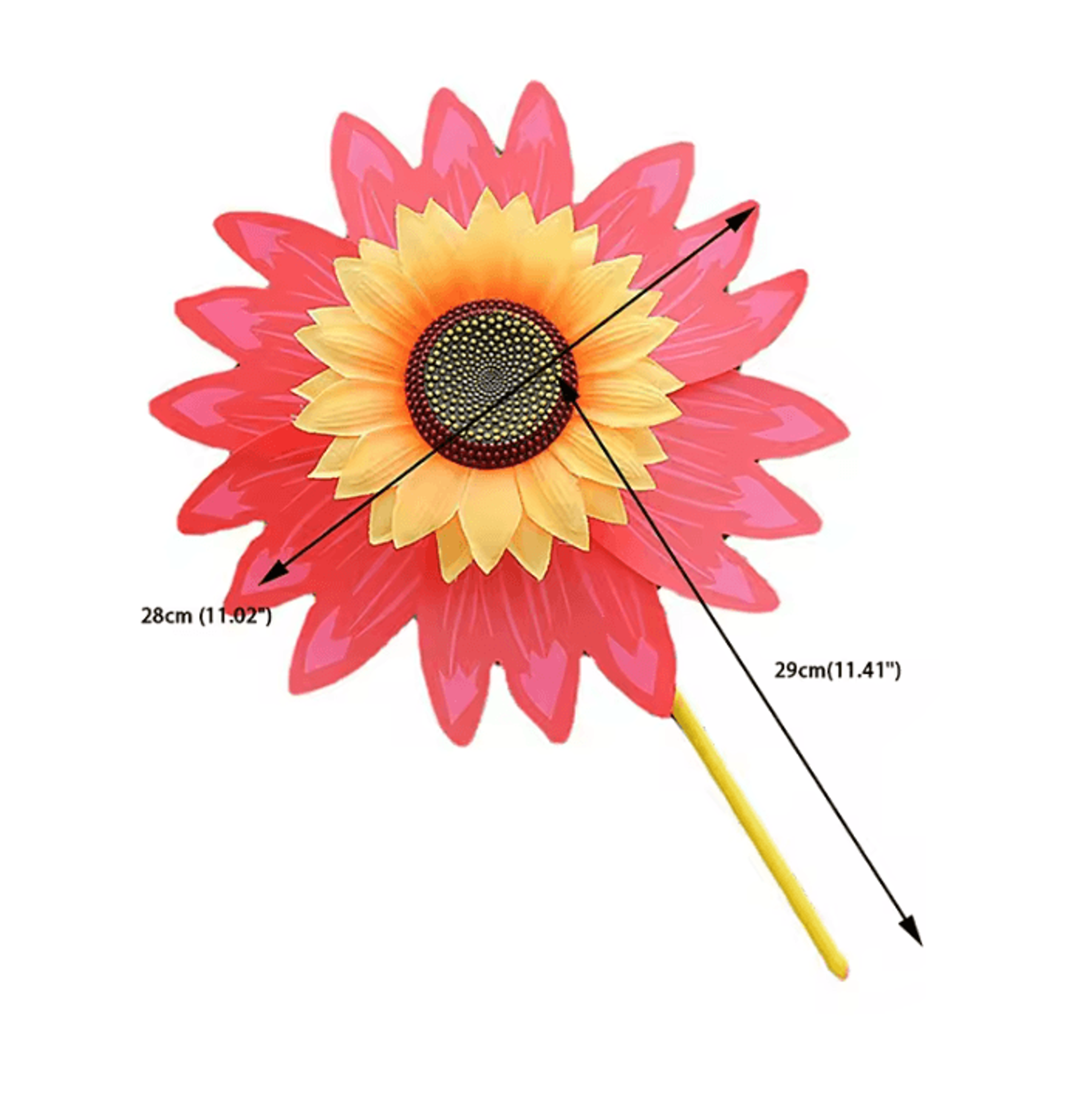 SunBloom 3D Sunflower Garden Wind Spinner 3