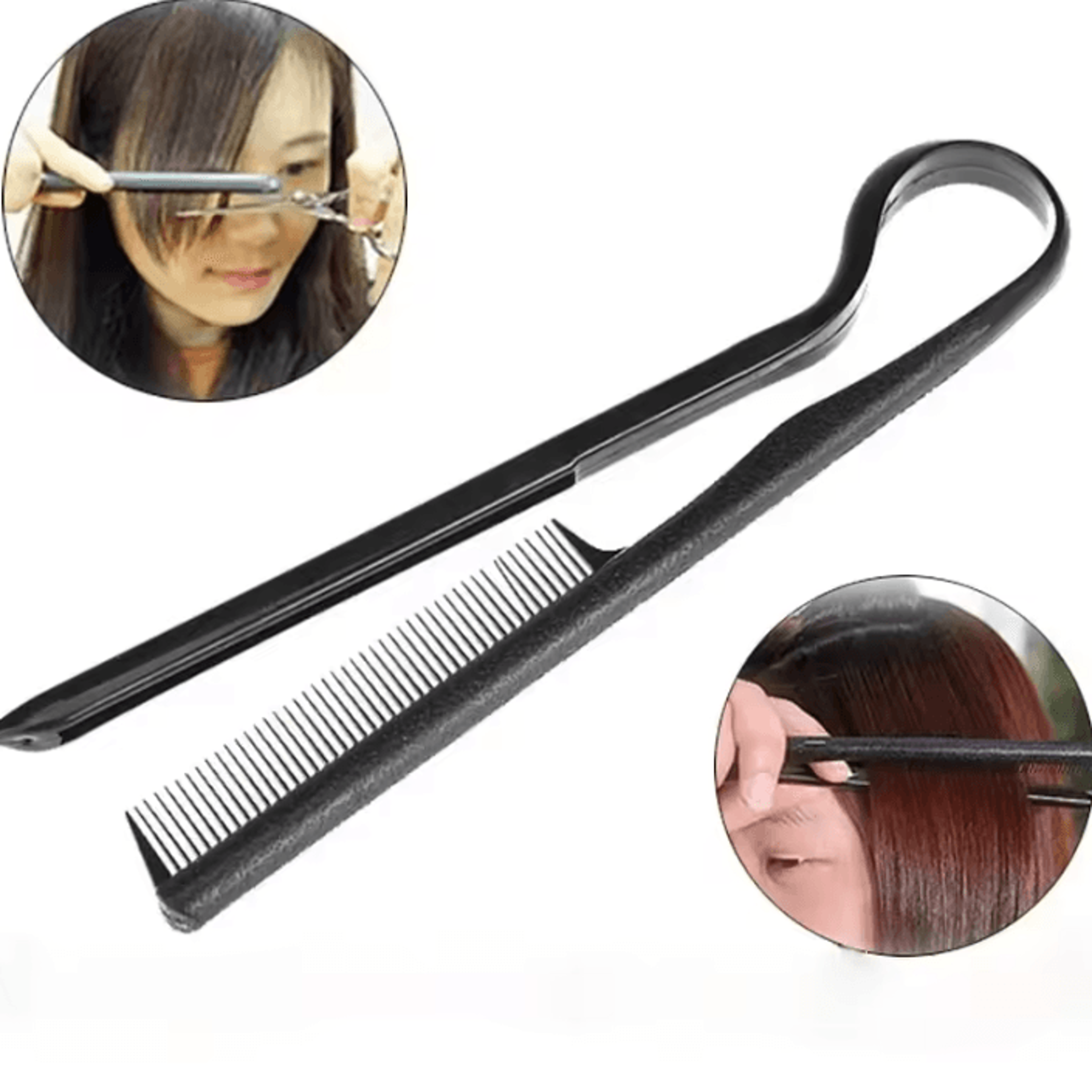 smoothgrip hair straightening comb tongs