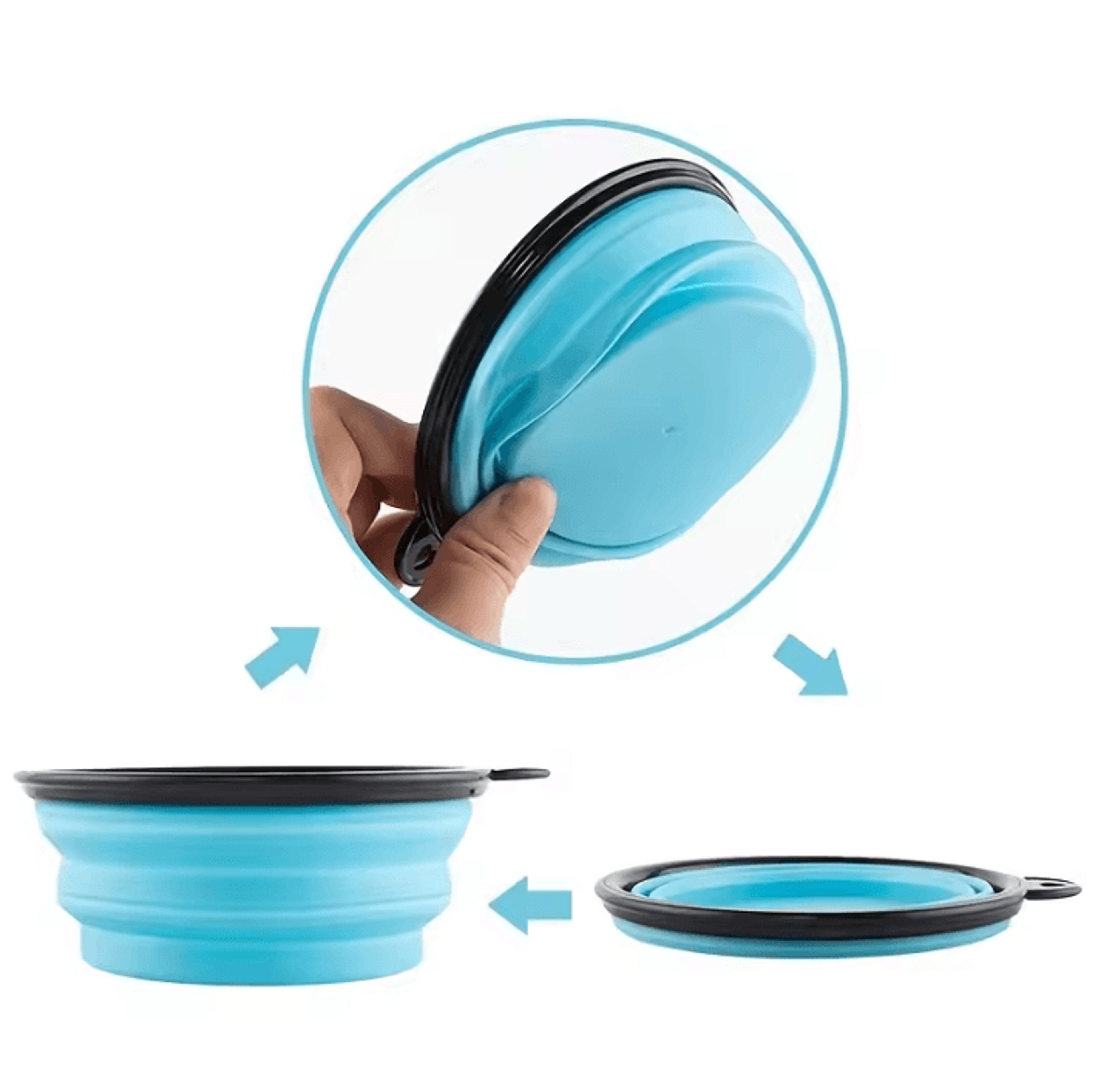 PawFold Portable Collapsible Pet Food And Water Bowl 3