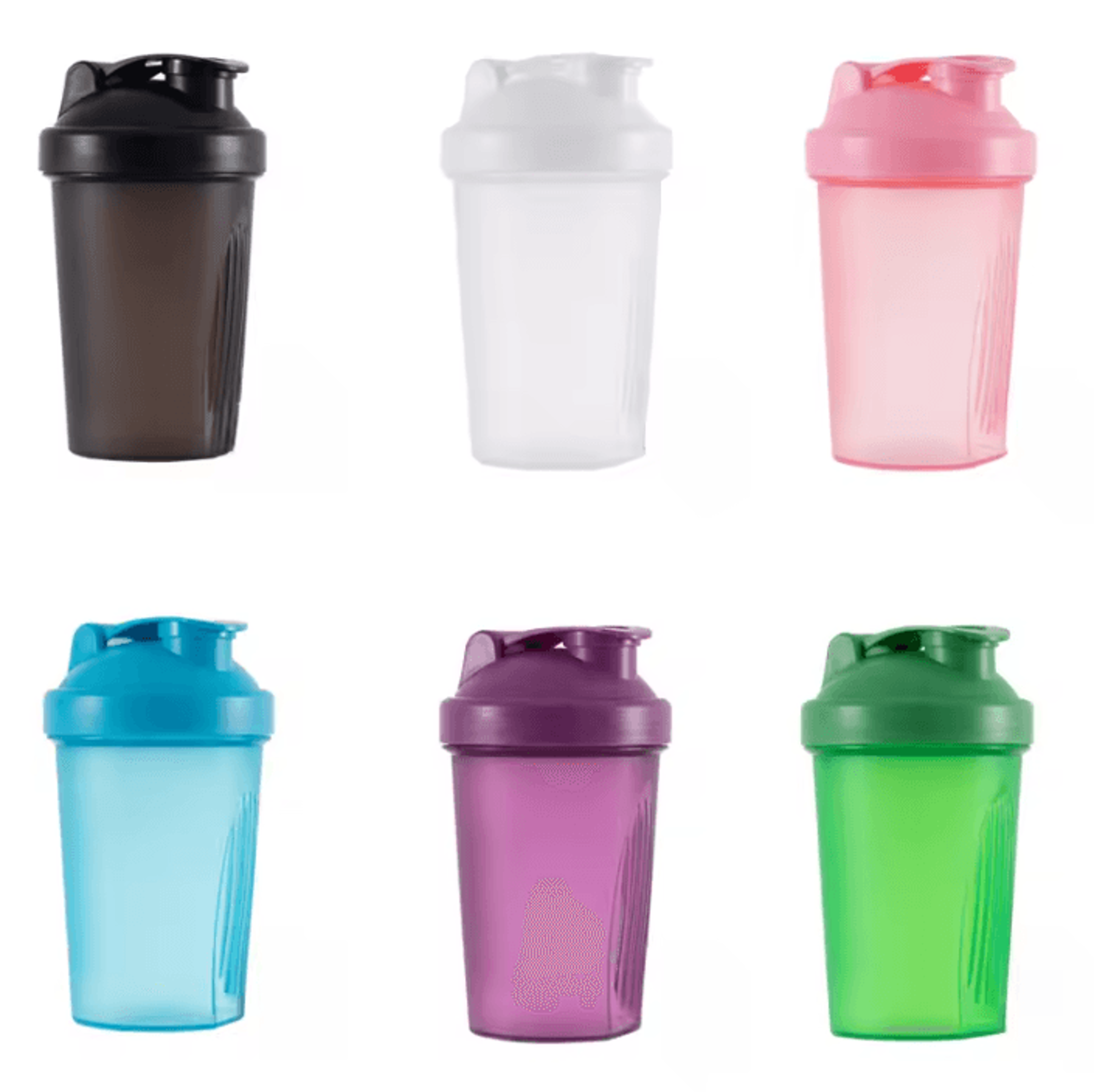 mixfuel 400ml protein shaker bottle with stainless steel mixing ball