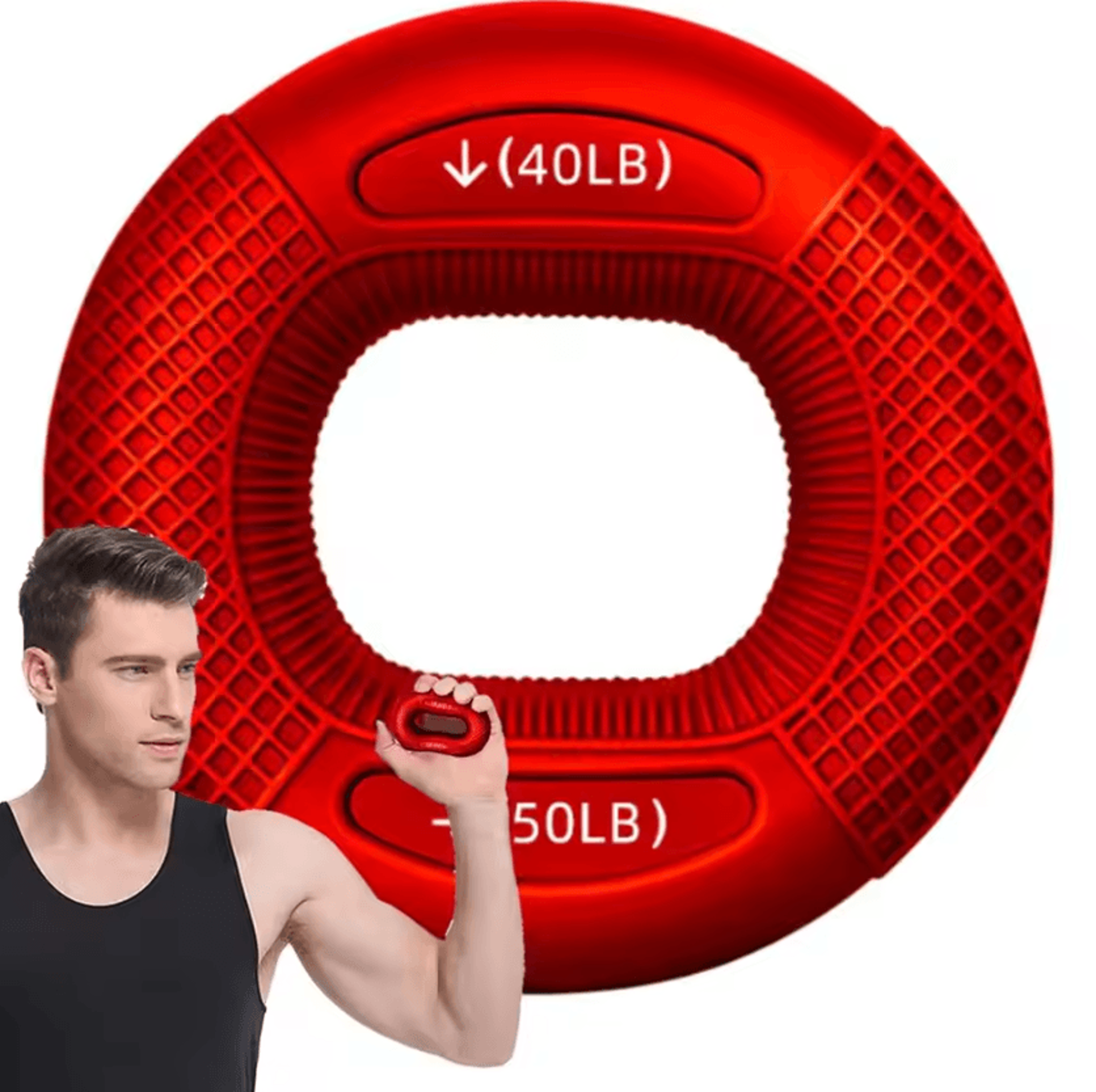 GripFlex Silicone Finger And Hand Strengthener Ring 7