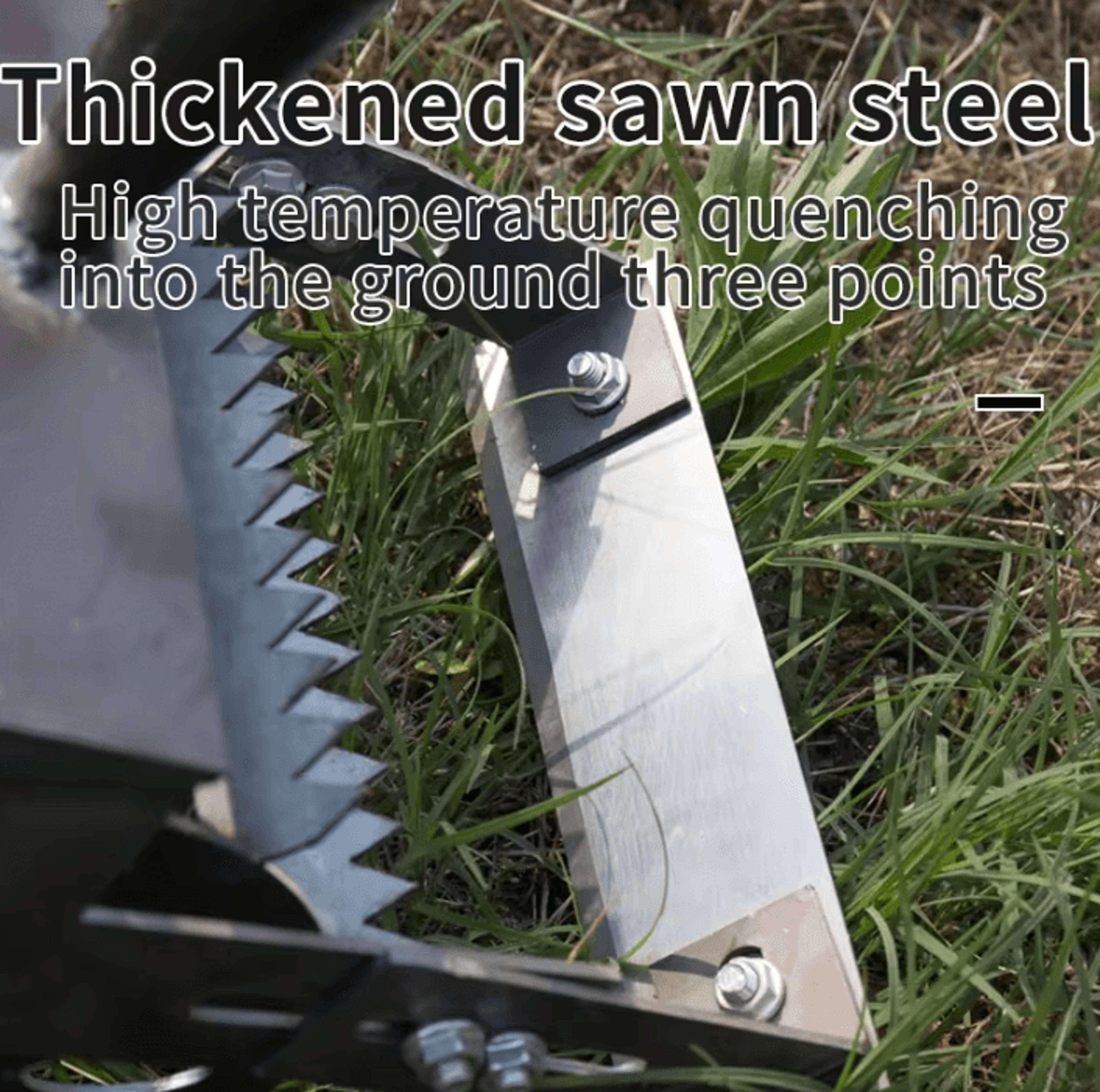 WeedGlide Manganese Steel Wheeled Push Hoe Head 2