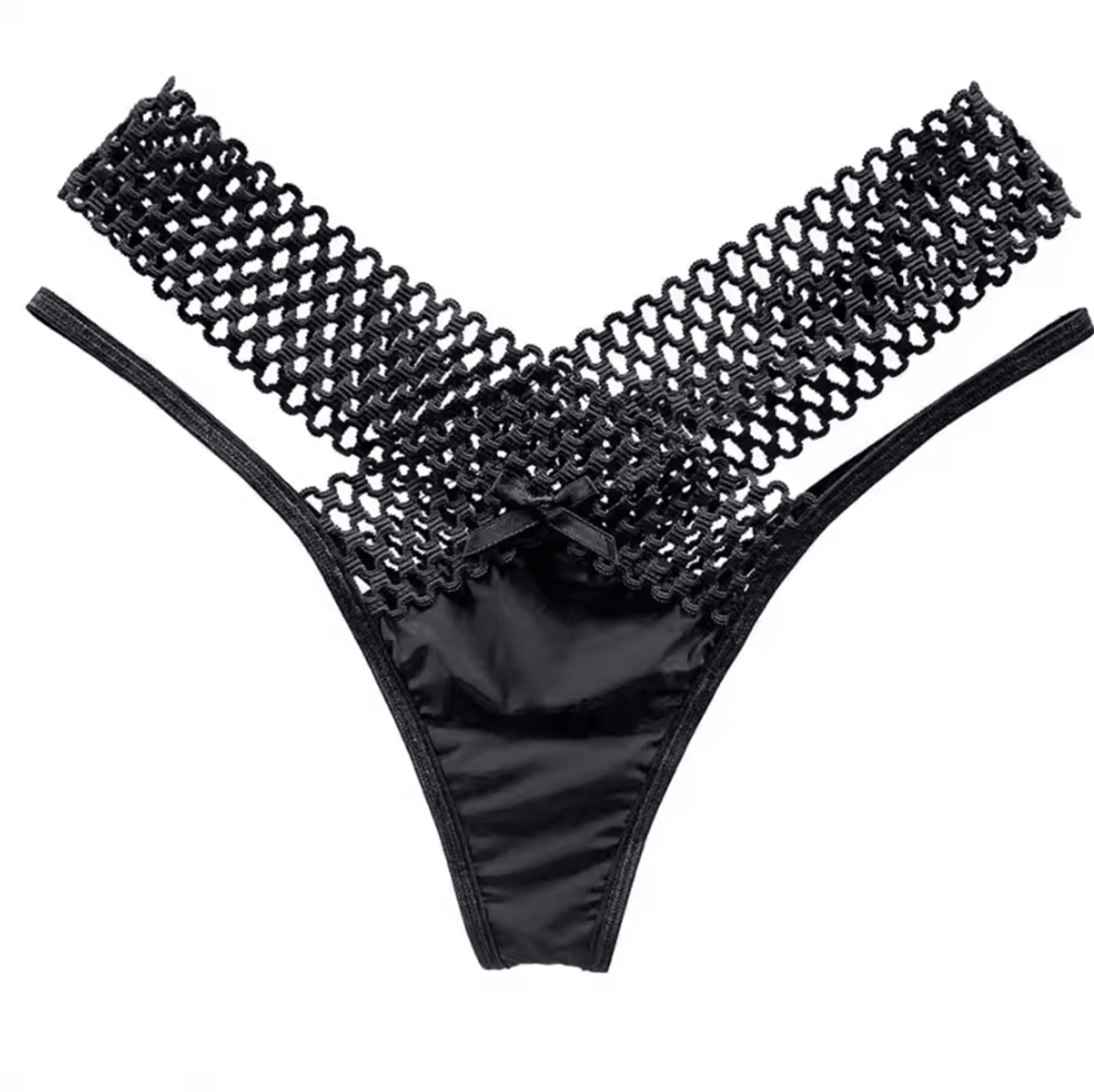 Women Panties Low Waist Hollowed Out Seethrough Crossbelt French Style Ladies Sling Thong Ladies Se 3