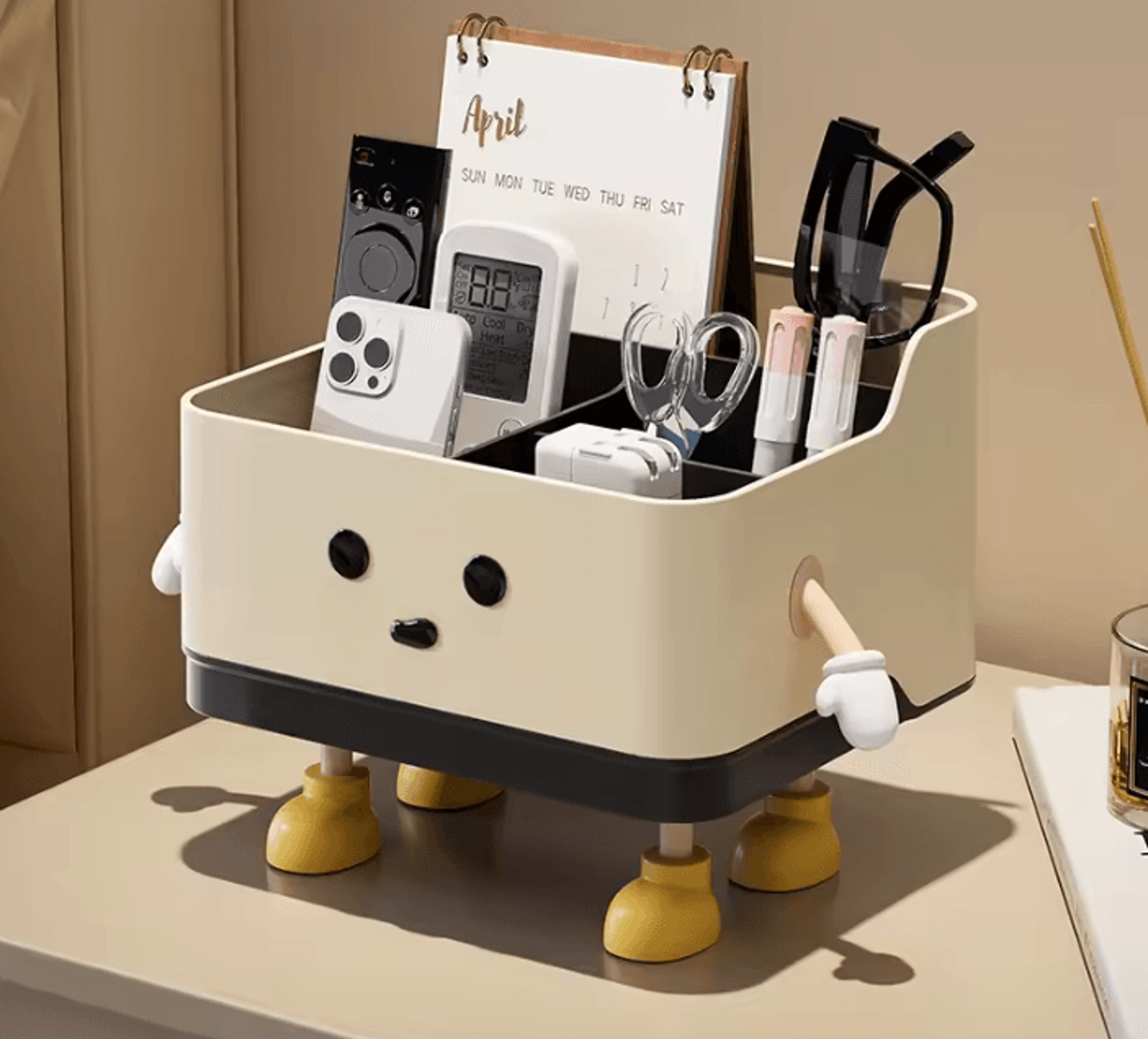 UFORU MultiCompartment Desktop Organizer For Remotes And Office Essentials 0