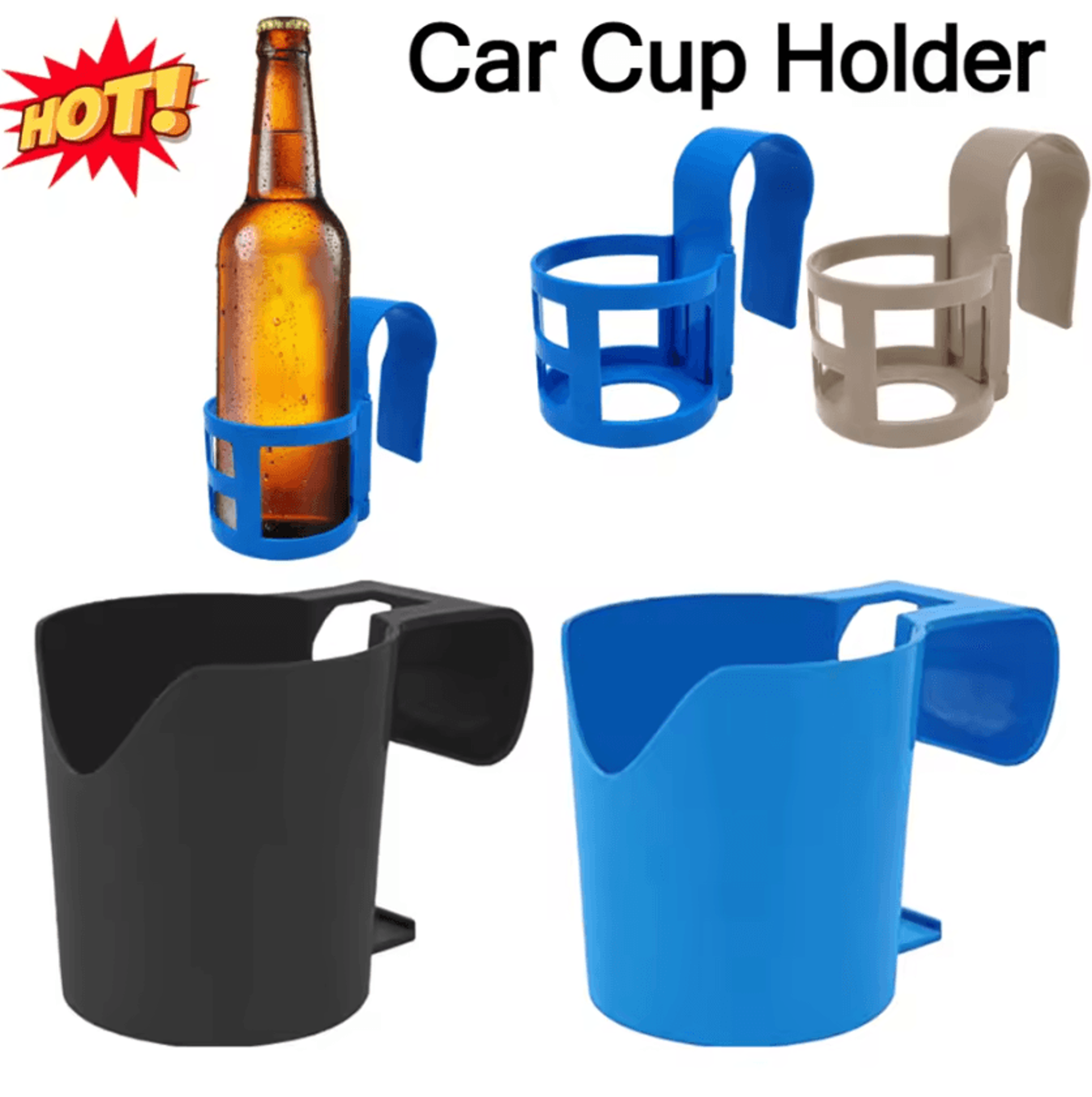cupease portable hanging car cup holder for convenient drink storage