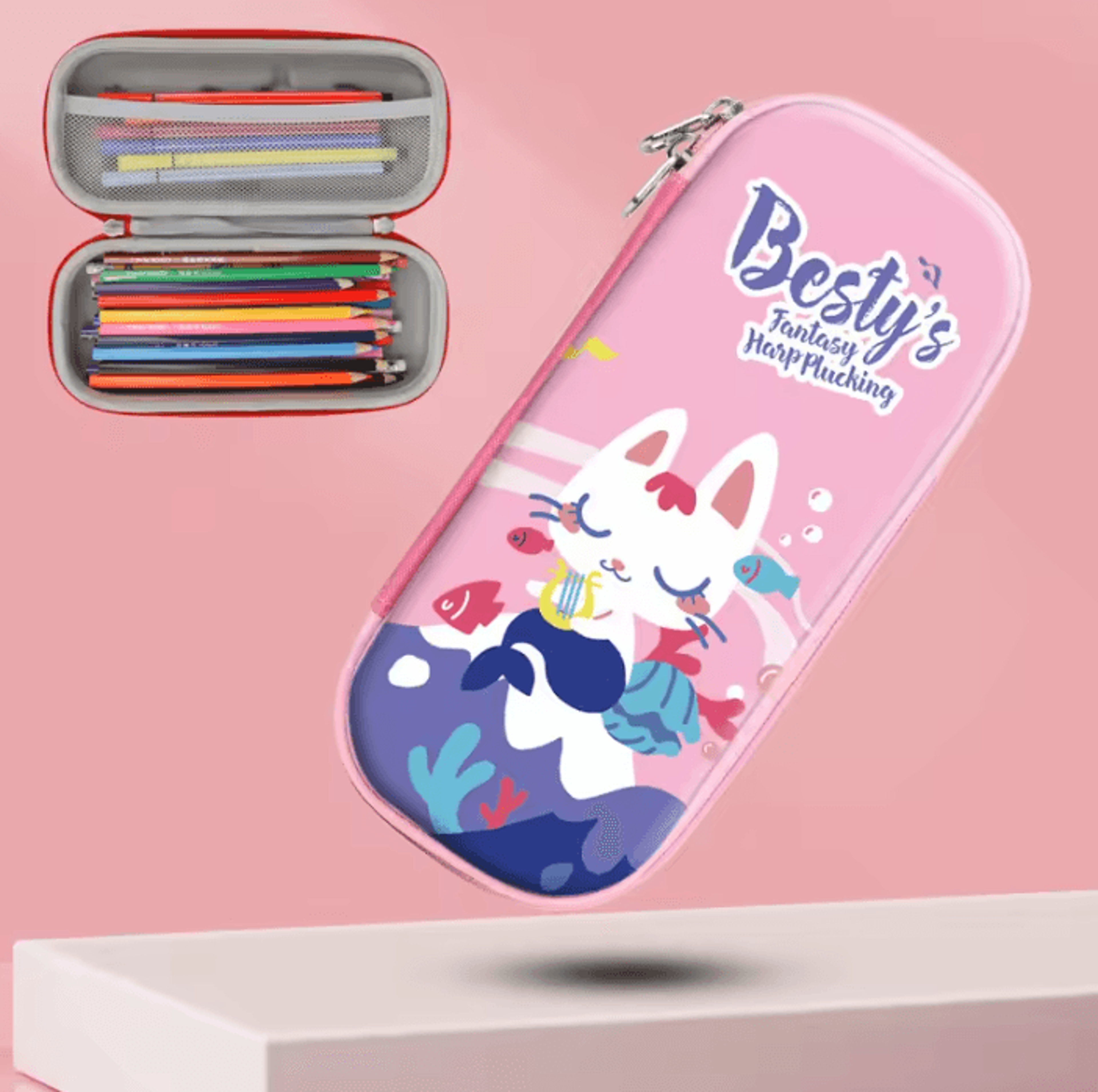 DoodleBuddy Cute Cartoon Large Capacity Pencil Case For School And Stationery Storage 11