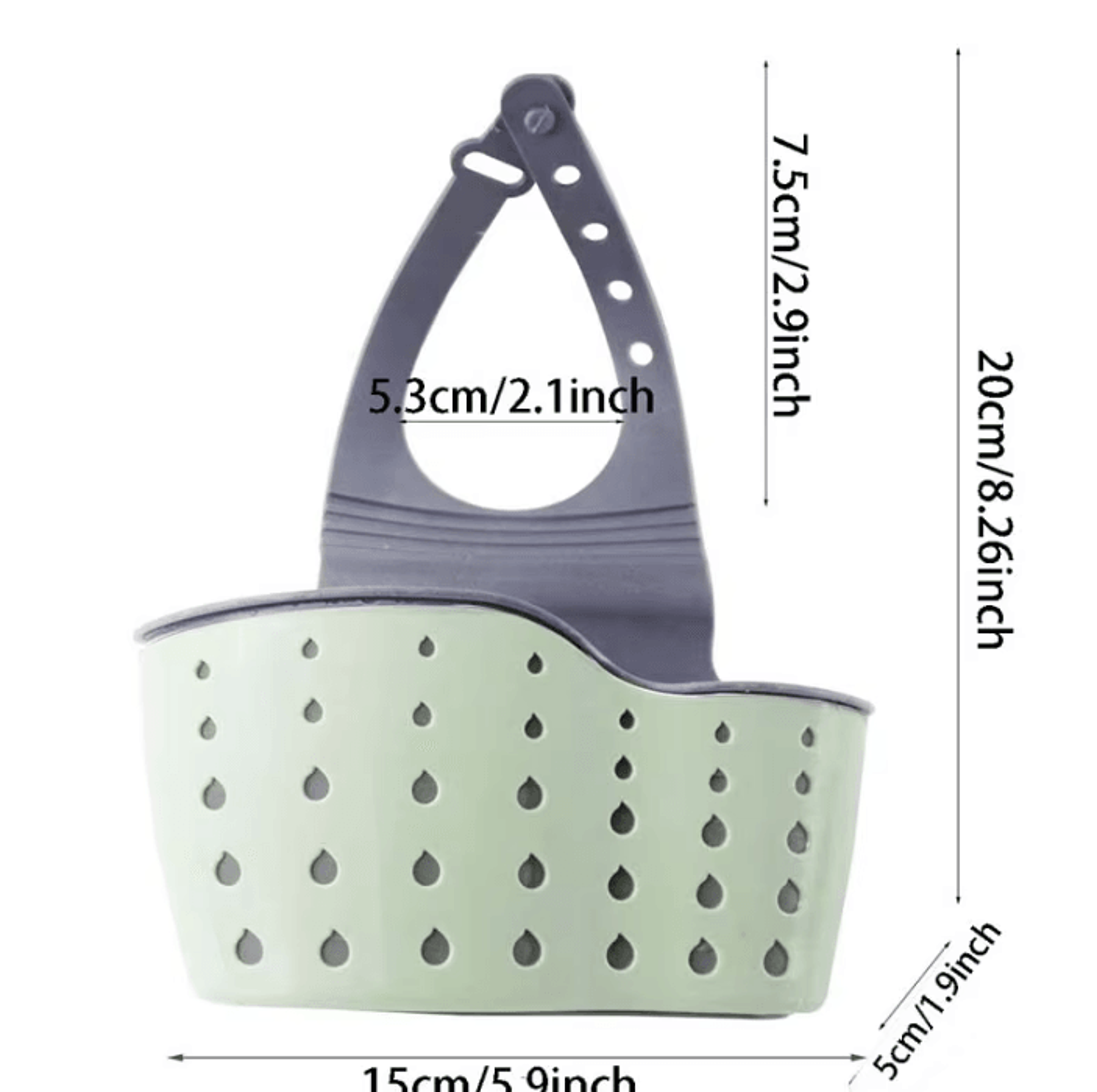 SinkMate Adjustable Hanging Sink Drain Basket For Kitchen And Bathroom Organization 1