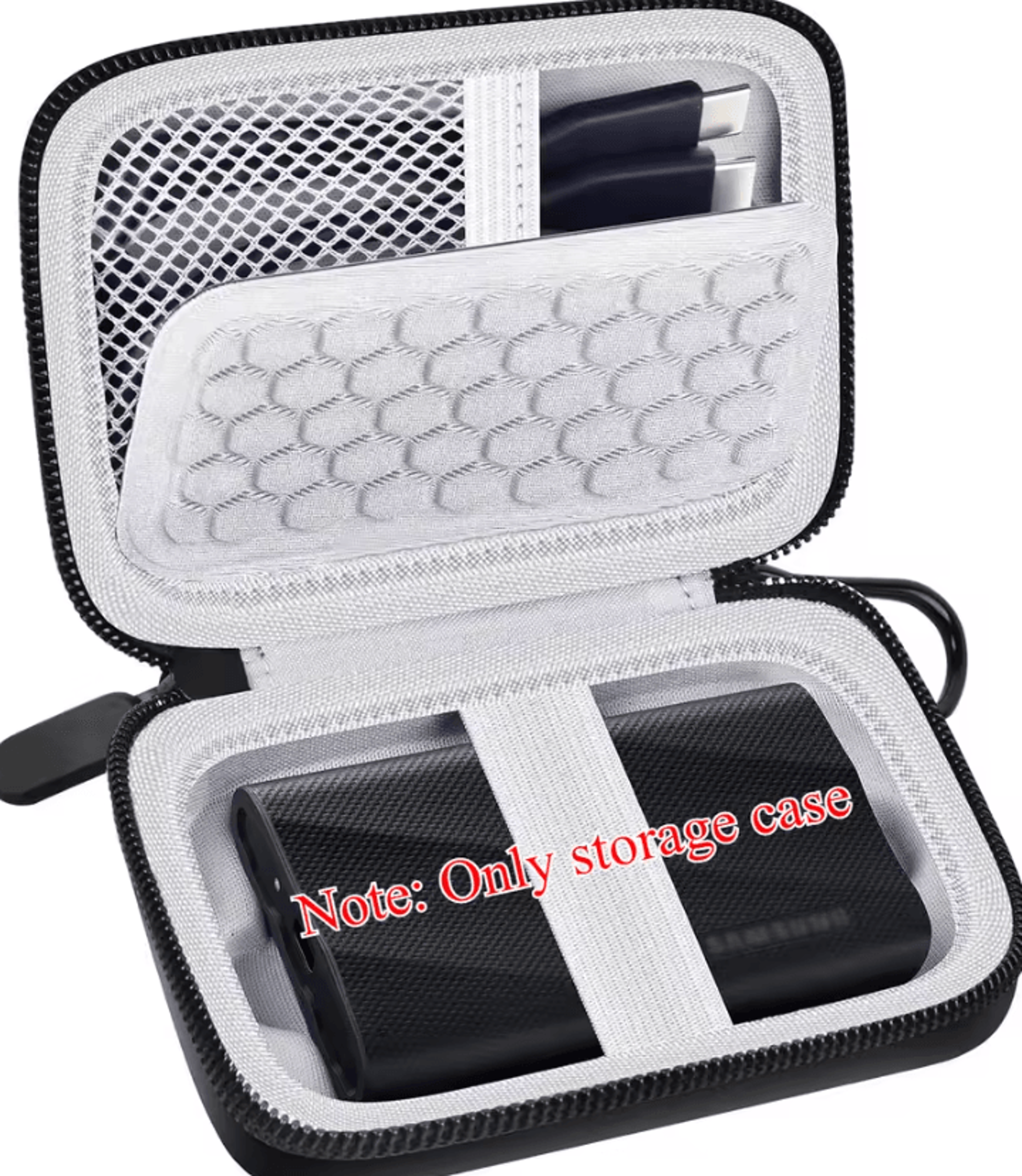 driveshield portable ssd carrying case for samsung t9 with usb cable storage