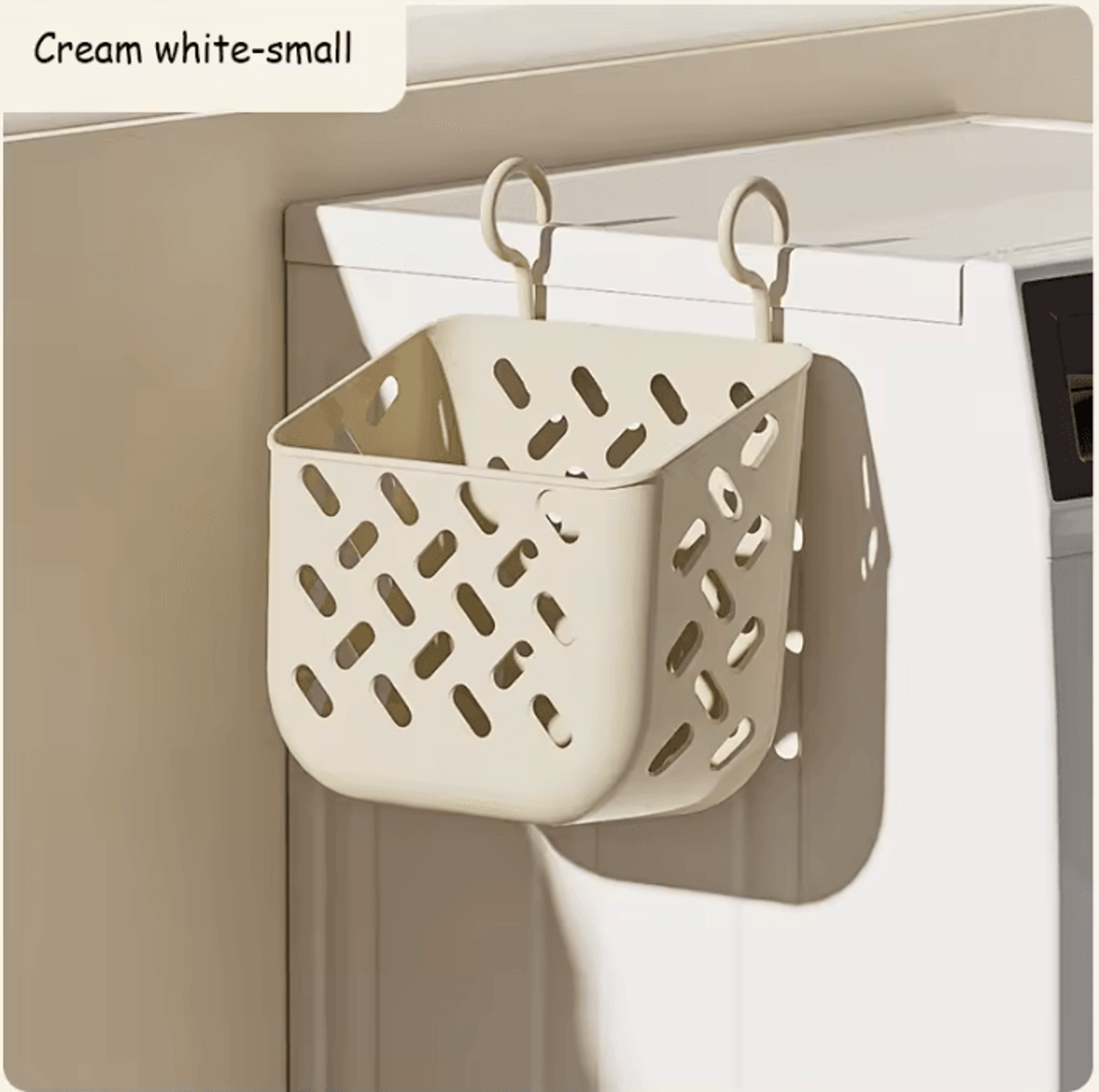 FoldNest Large WallMounted Folding Storage Basket With Removable Fabric Liner 8