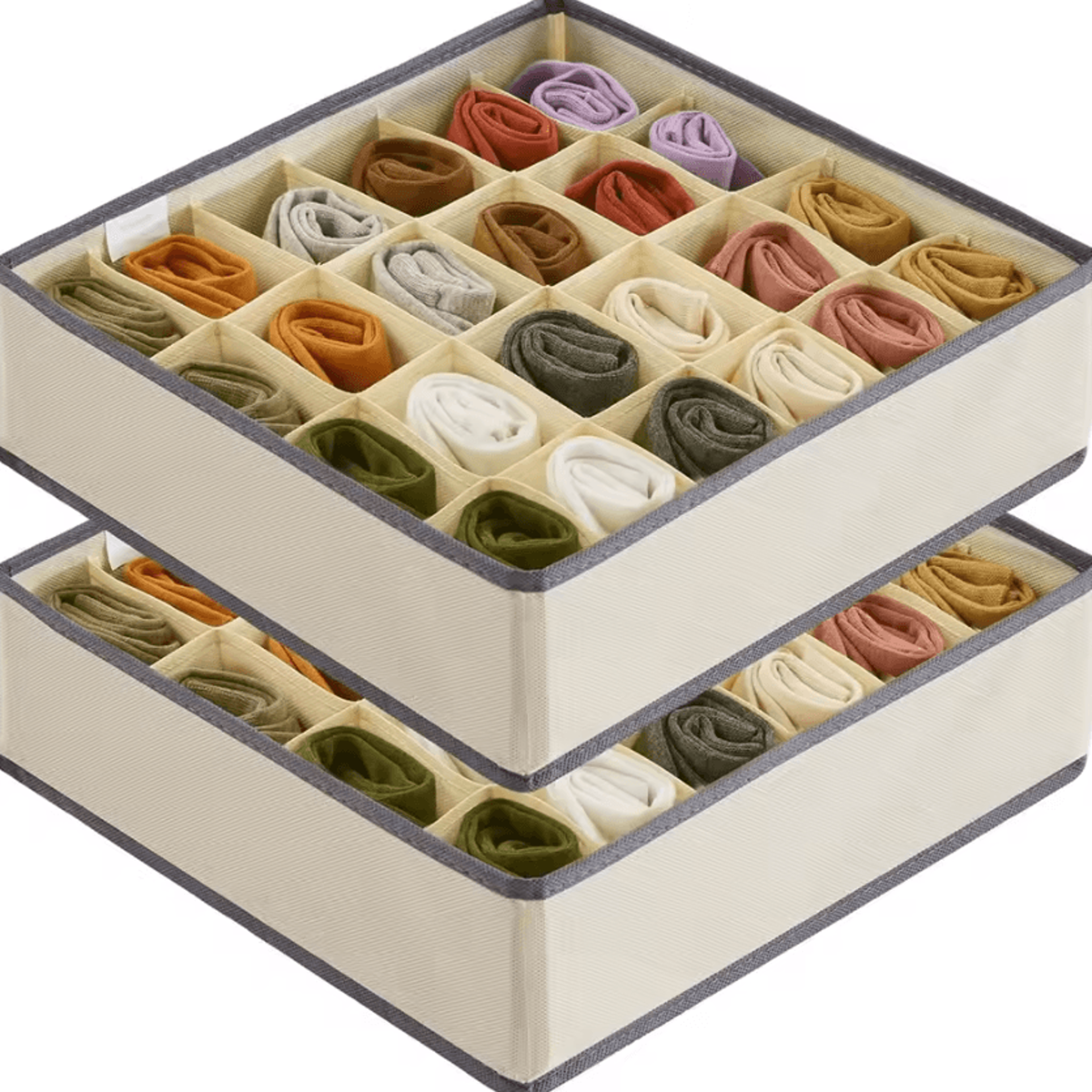 TidyNest Foldable Sock And Underwear Drawer Organizer For SpaceSaving Closet Storage 5