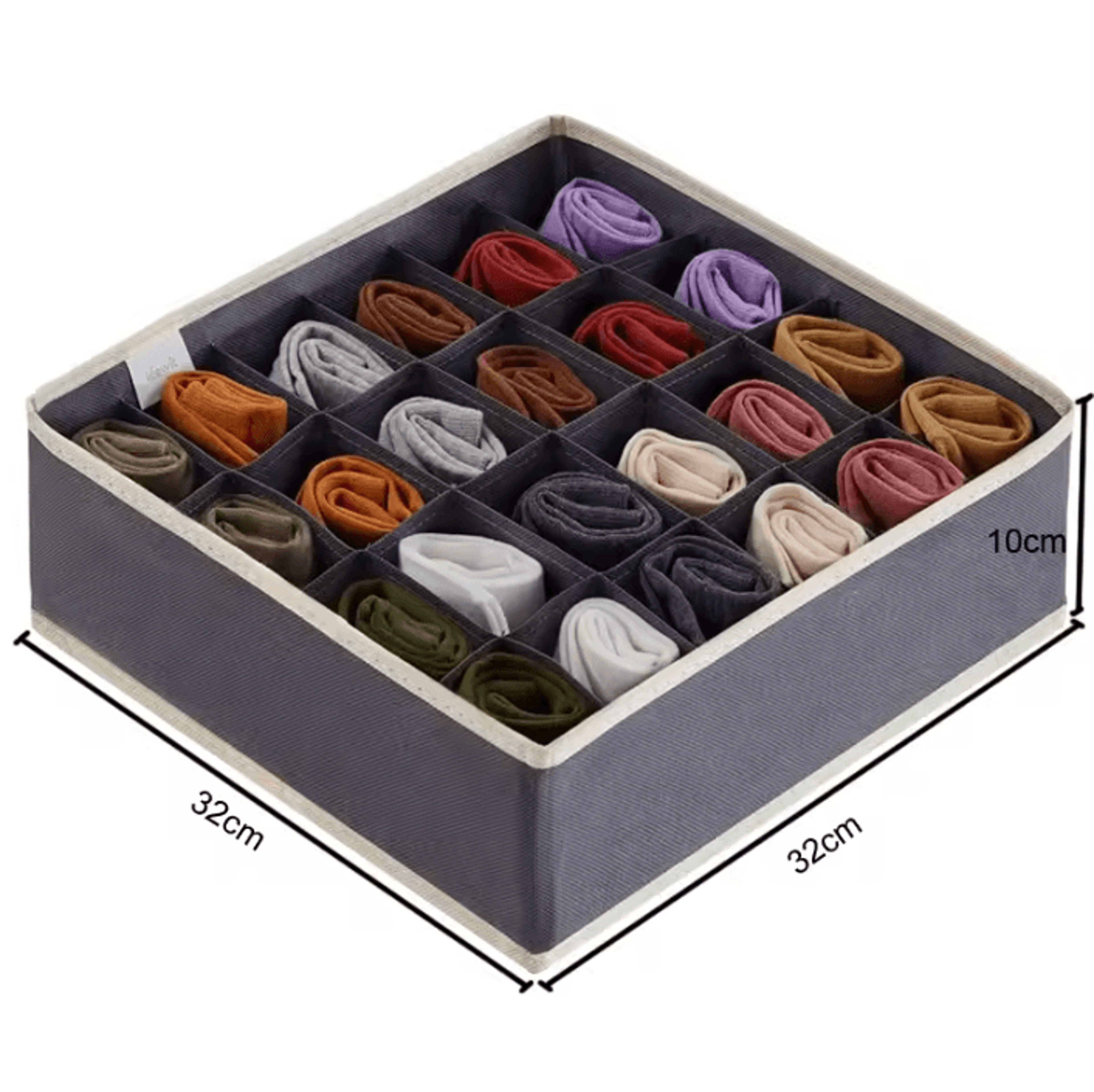 TidyNest Foldable Sock And Underwear Drawer Organizer For SpaceSaving Closet Storage 4