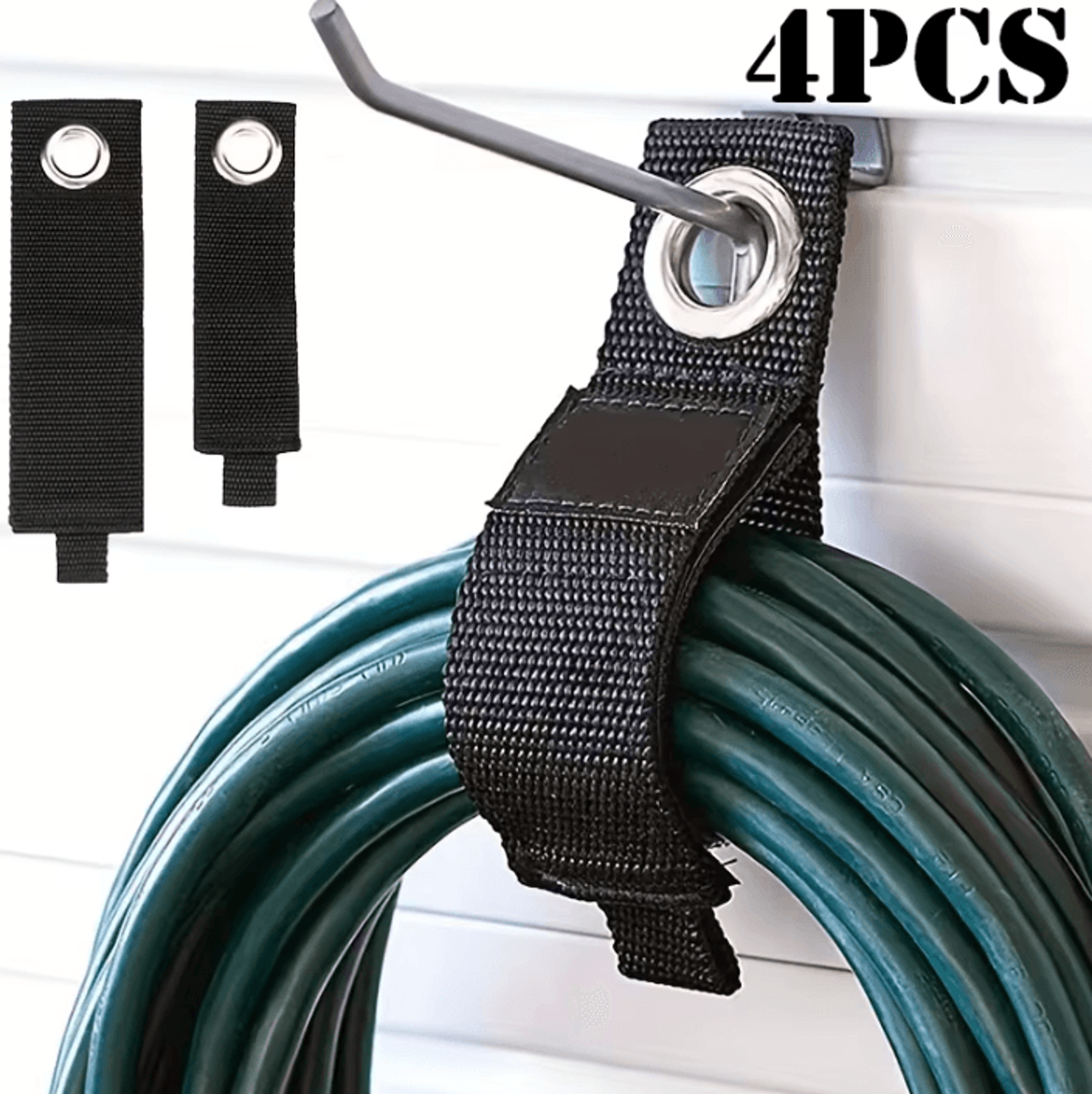 GripTidy Heavy Duty Reusable Storage Straps For Cables Hoses And Garage Organization 0