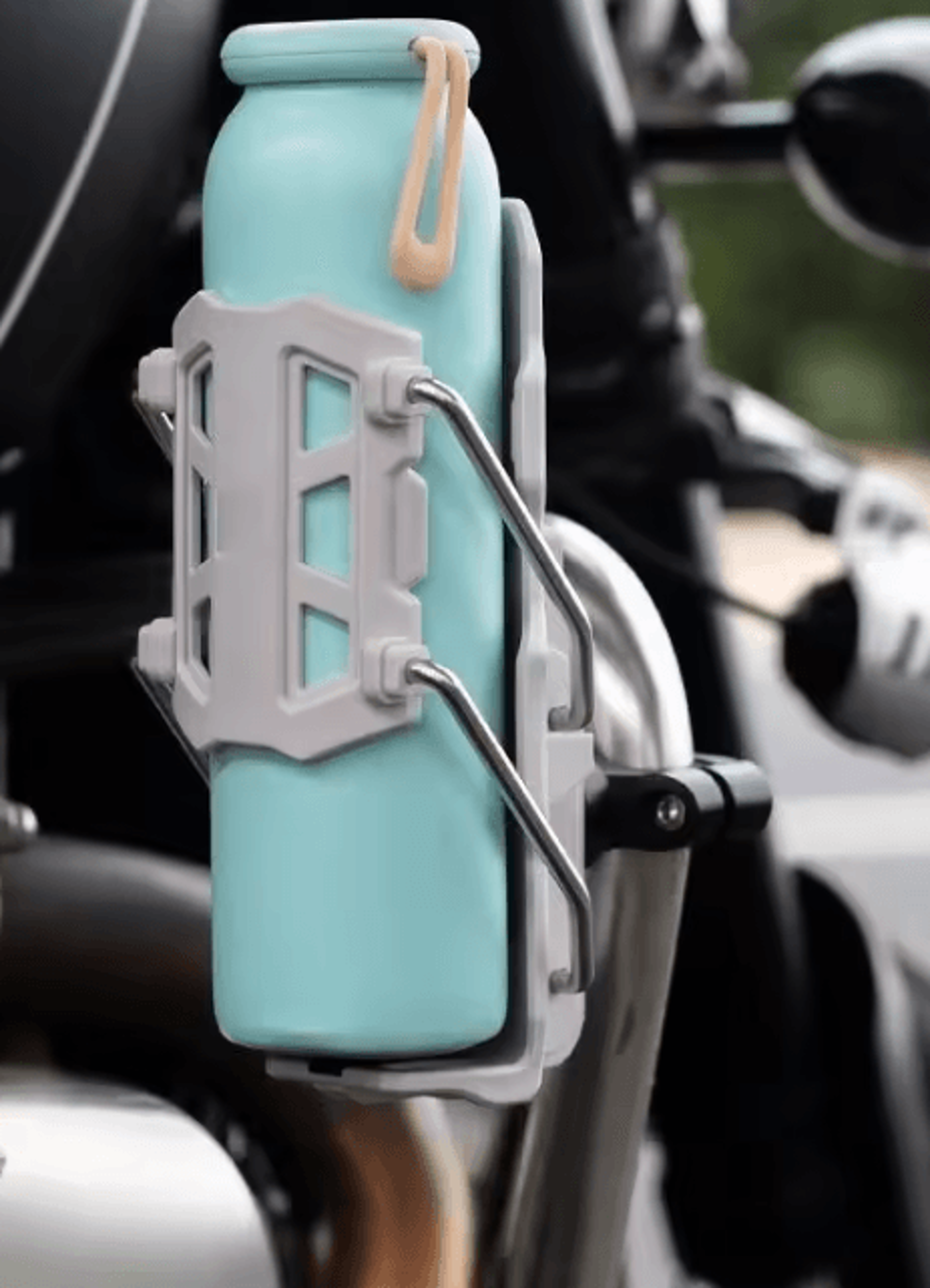 RideGrip 360 Adjustable Handlebar Water Bottle Holder For Bikes And Motorcycles 1