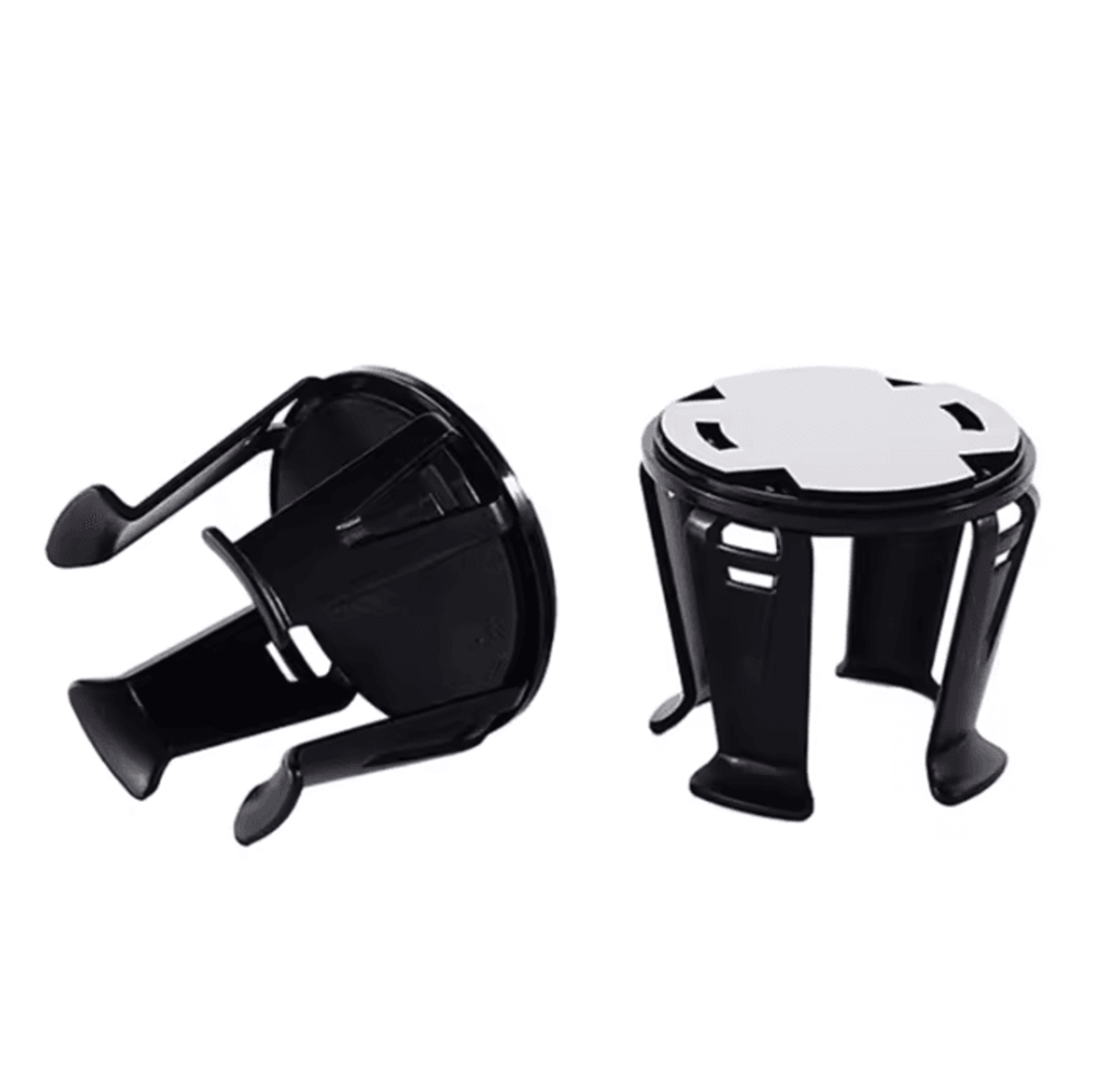 AutoGrip Adhesive Car Cup Holders  2 Piece Space Saving Beverage Storage Racks 4