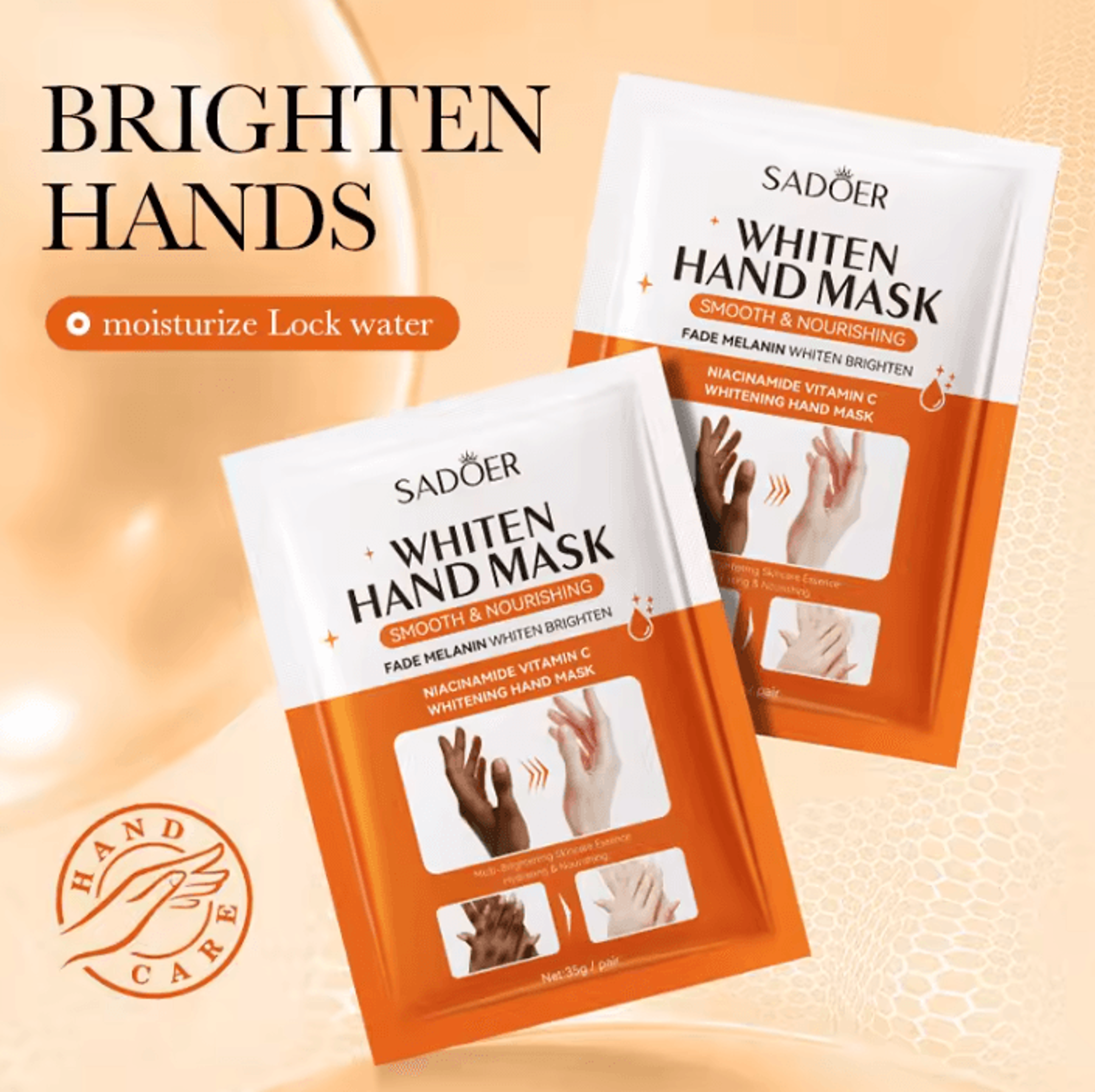SADOER Niacinamide Moisturizing Hand Mask Gloves For Soft And Radiant Skin 1