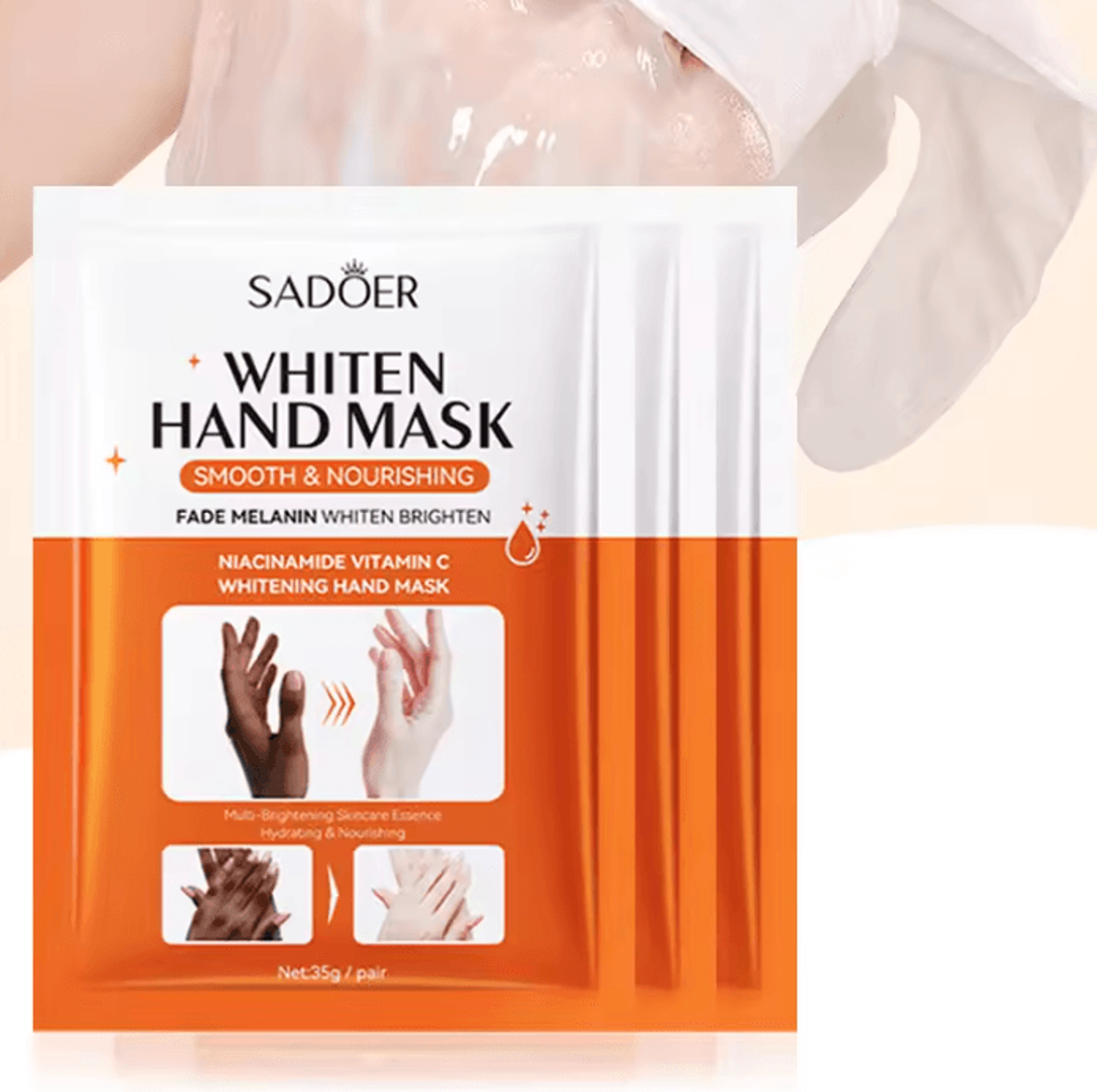 SADOER Niacinamide Moisturizing Hand Mask Gloves For Soft And Radiant Skin 5