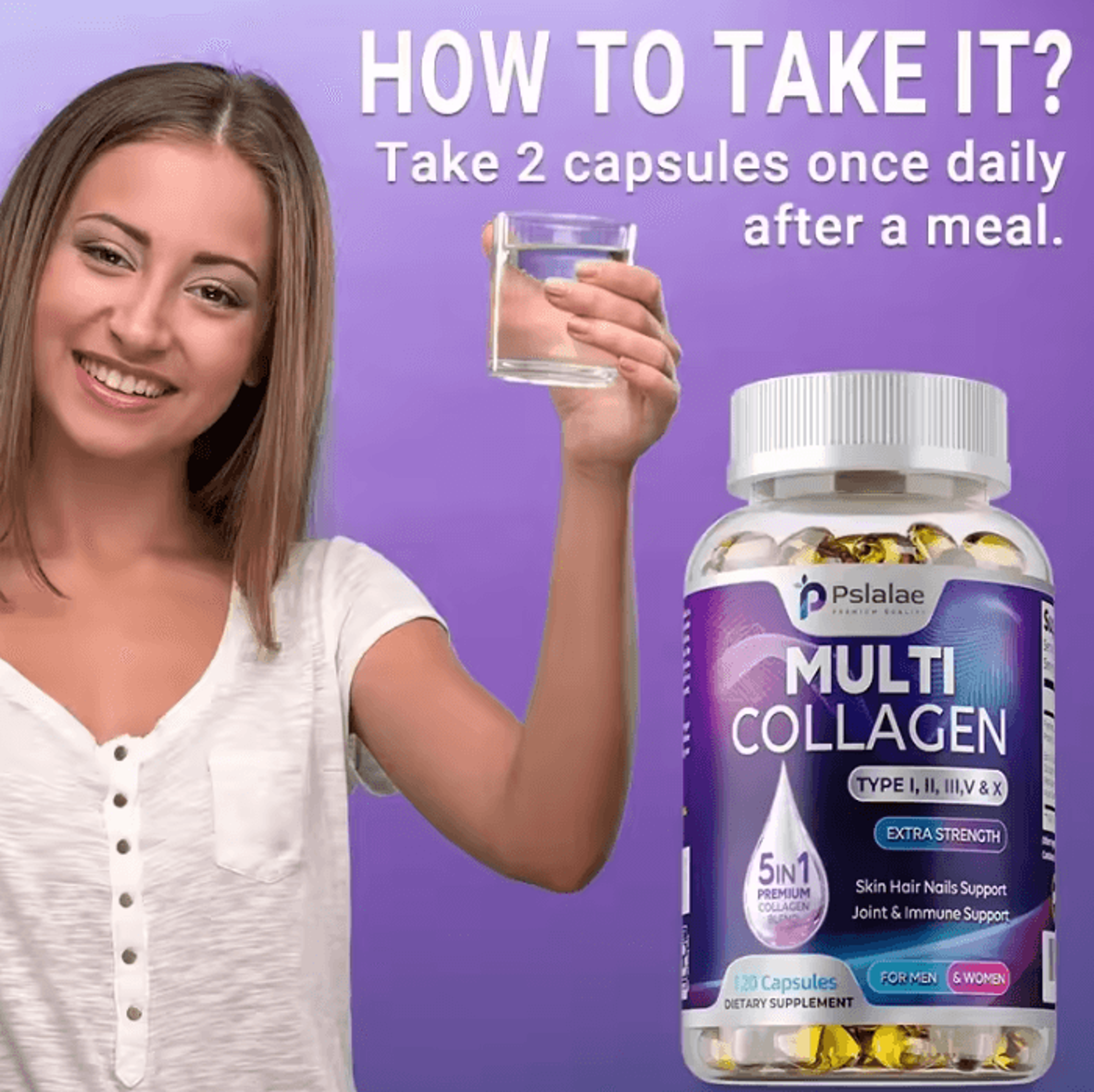 collagenvital multi collagen supplement for skin, hair, joints and bone support