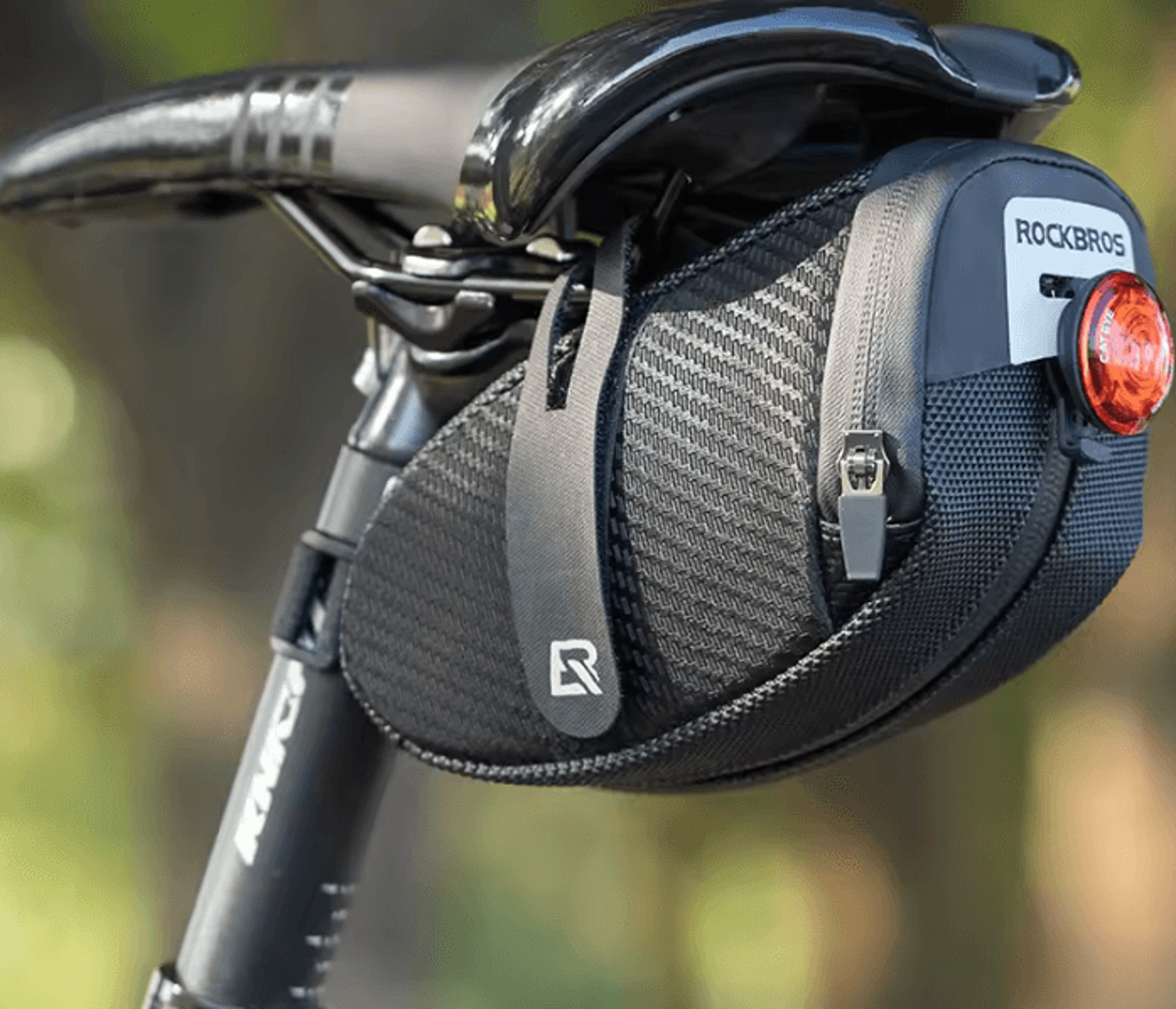 ROCKBROS 3D Shell Bicycle Saddle Bag With Rainproof Reflective Design 1