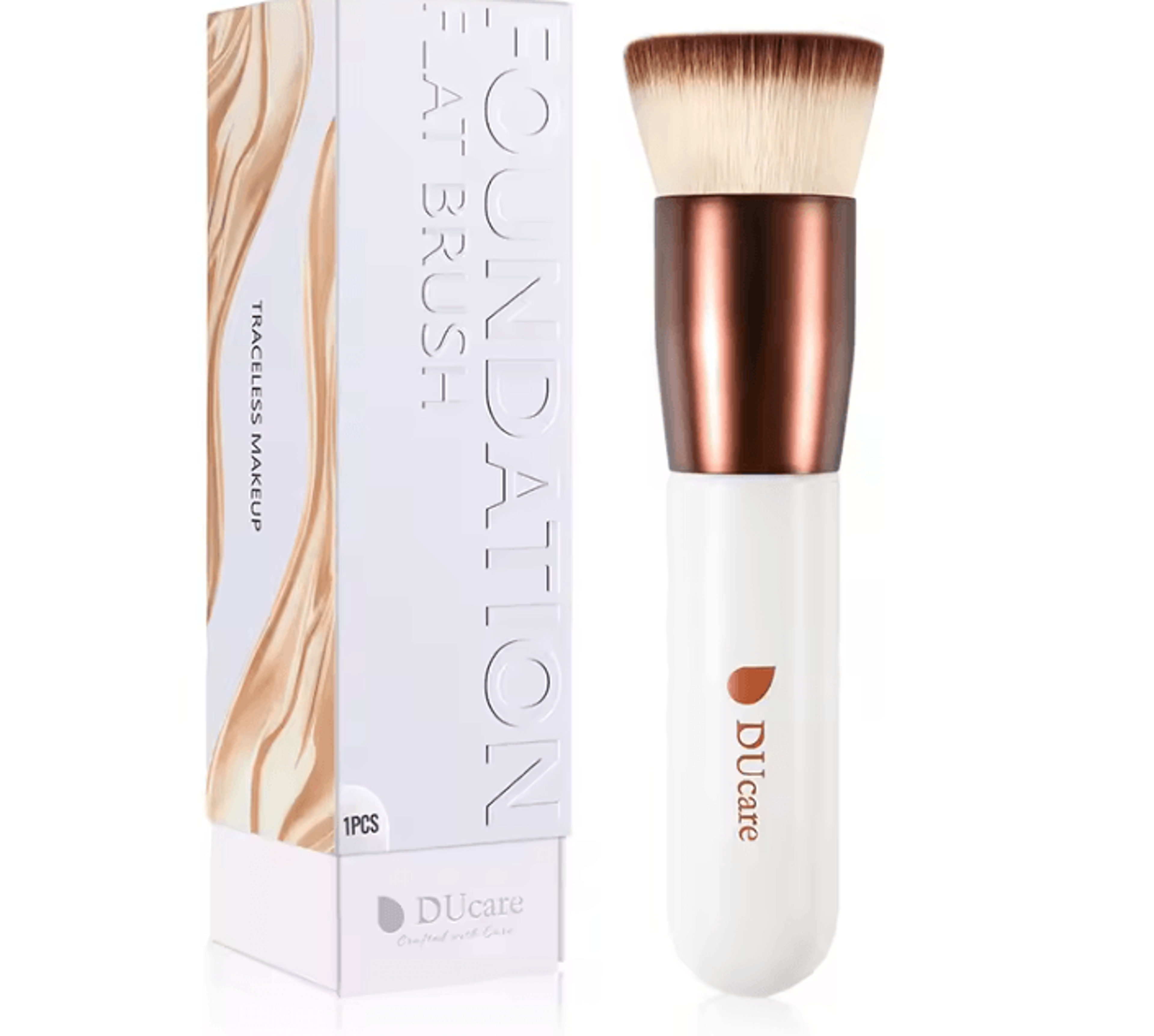 DUcare VelvetBlend Flat Top Kabuki Foundation Brush For Smooth And Flawless Makeup 7
