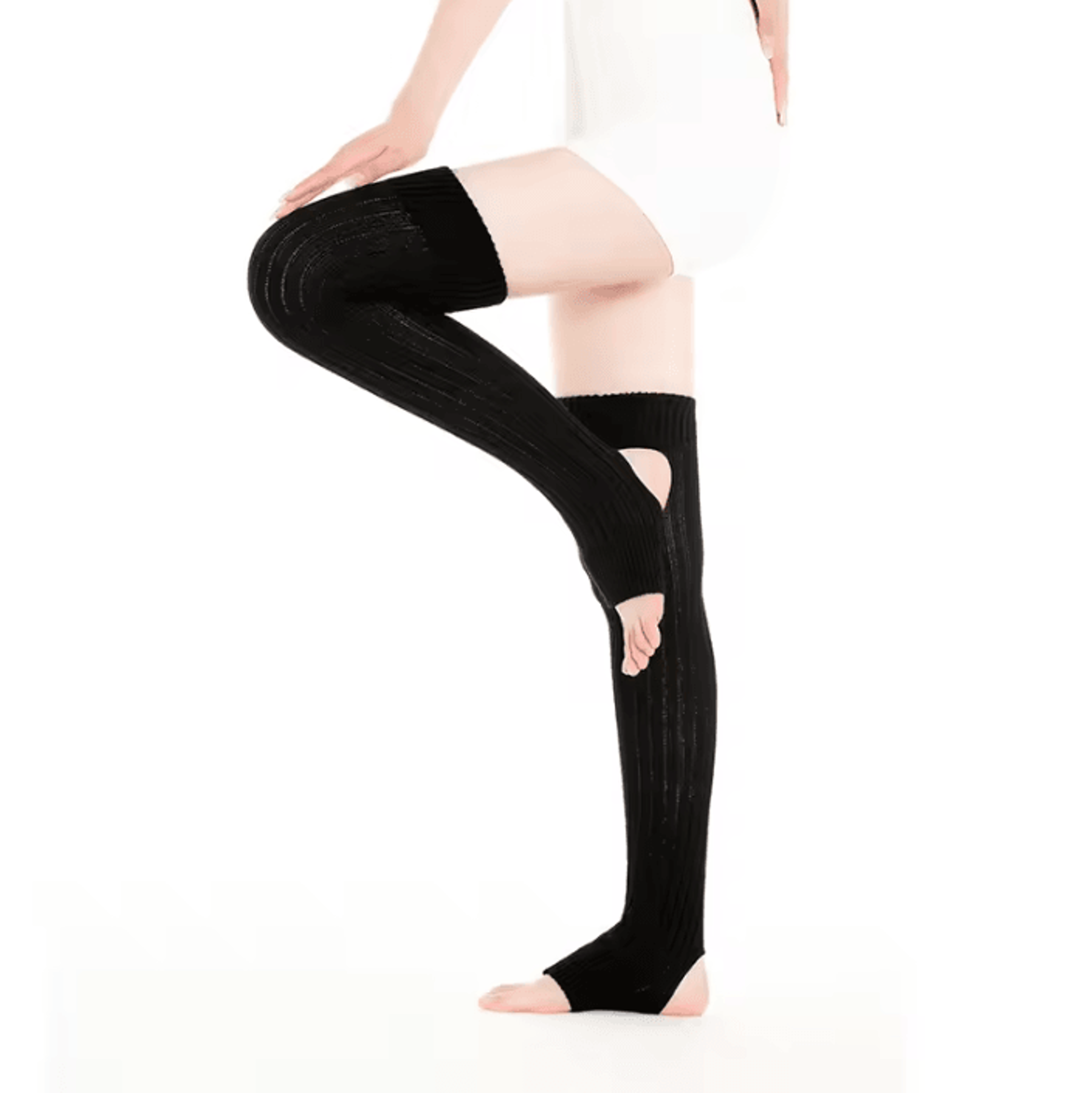 AOTOLK CozyChic Over Knee Leg Warmers For Women With Open Heel Design 4