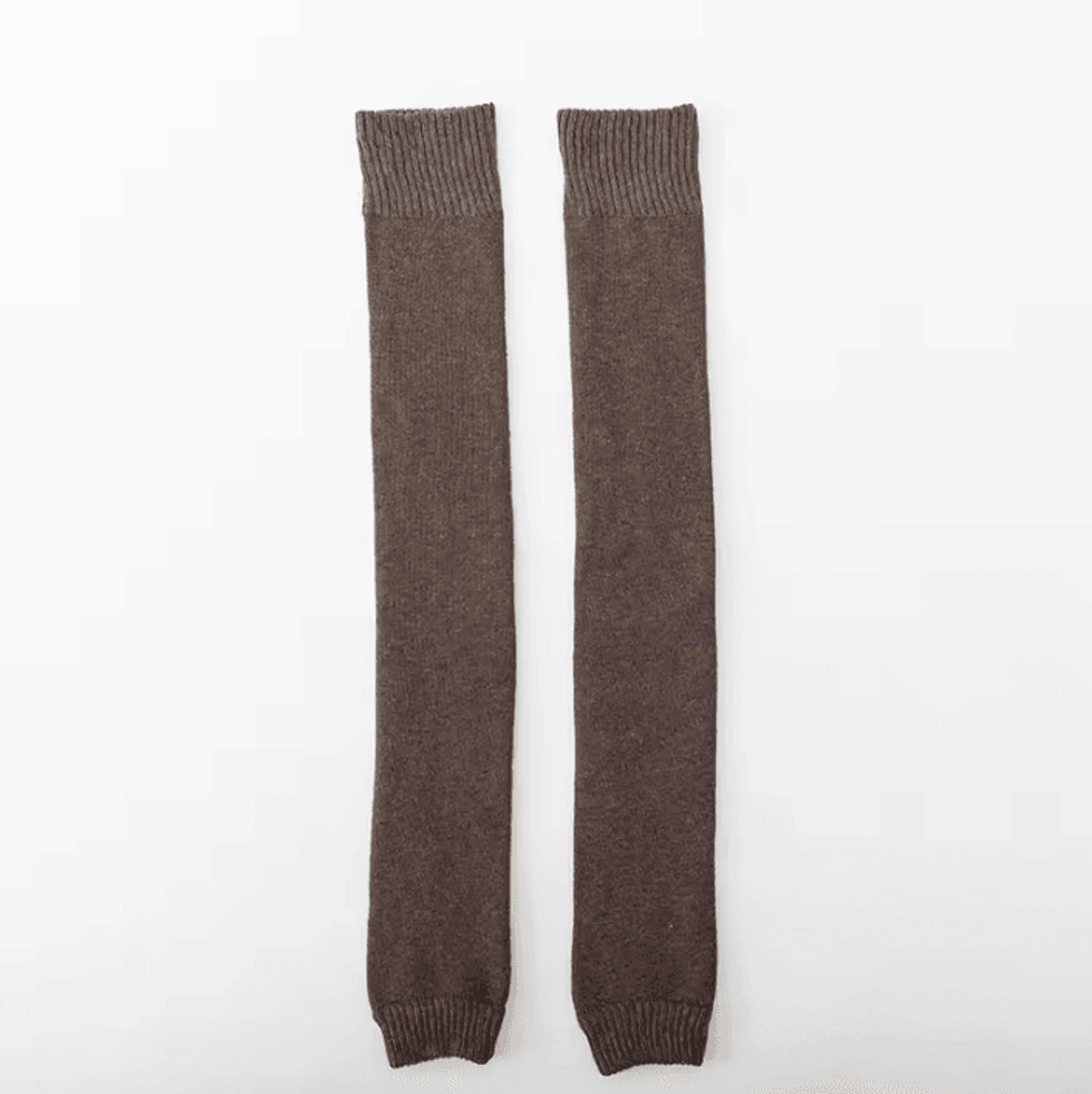 VelvetCozy Womens Fleece Lined Knitted Leg Warmers For Winter Knee Protection 6