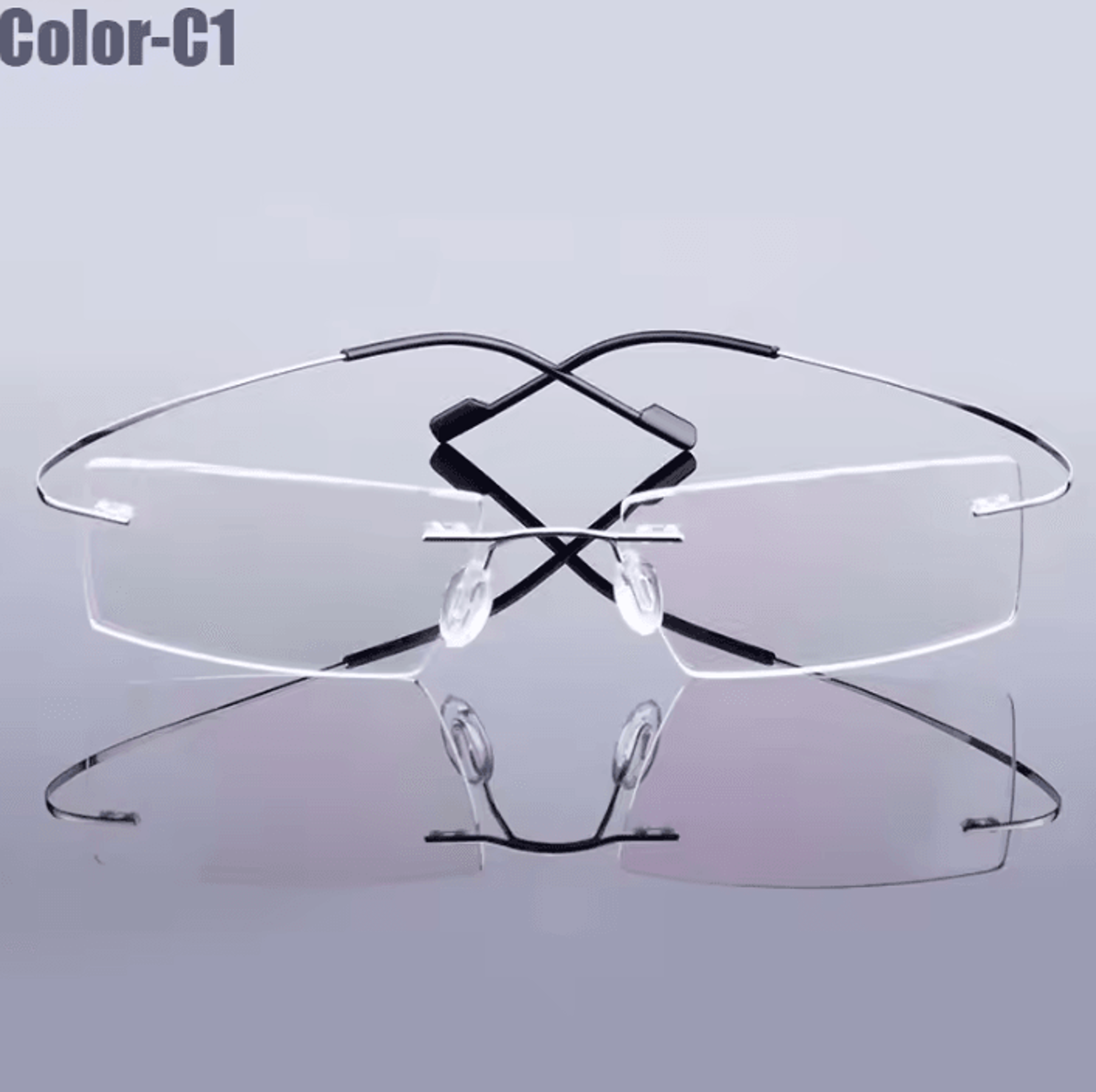 Gmei FlexLite T8089 Rimless Memory Alloy Eyeglasses Frames 2