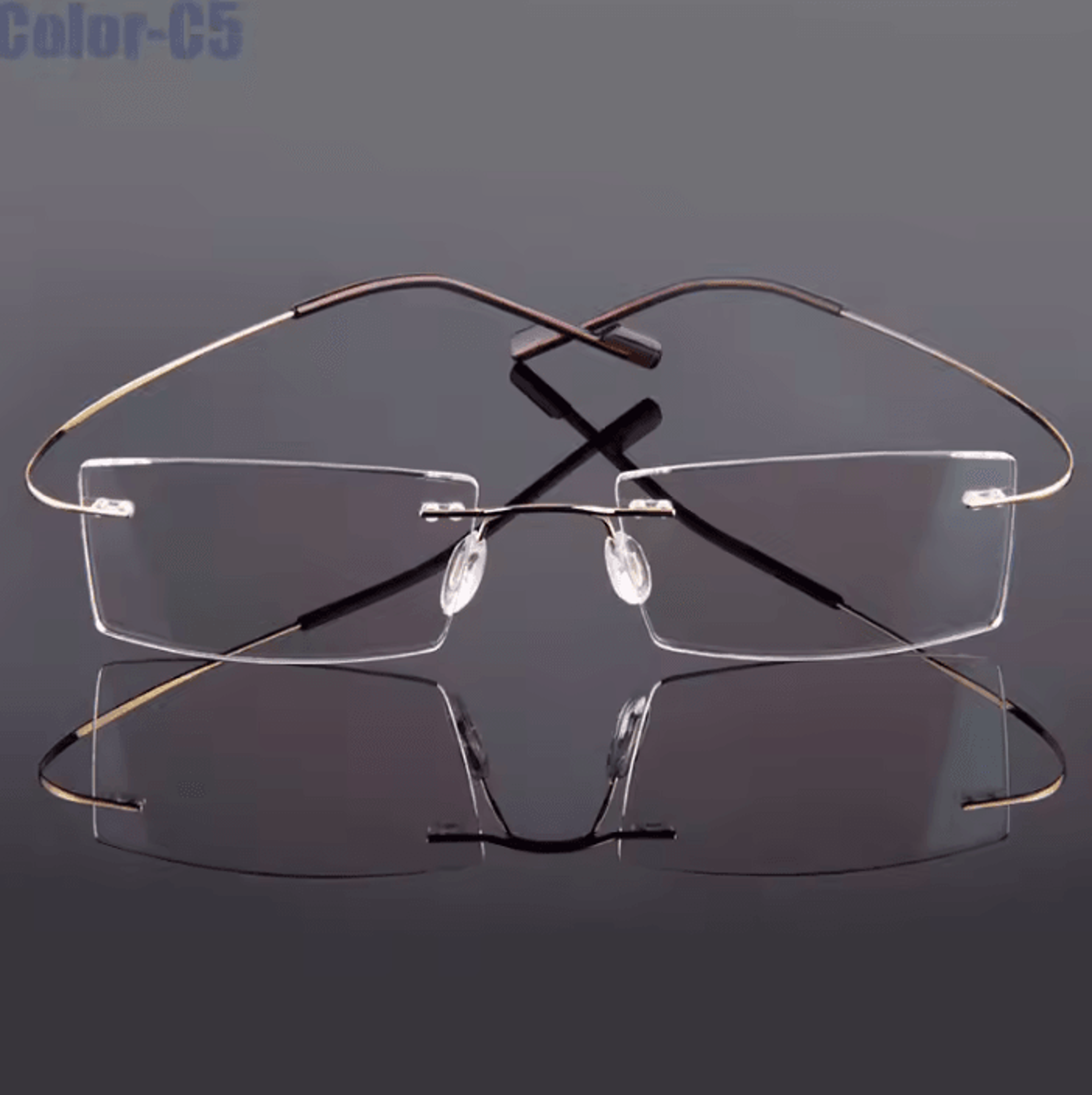 Gmei FlexLite T8089 Rimless Memory Alloy Eyeglasses Frames 5