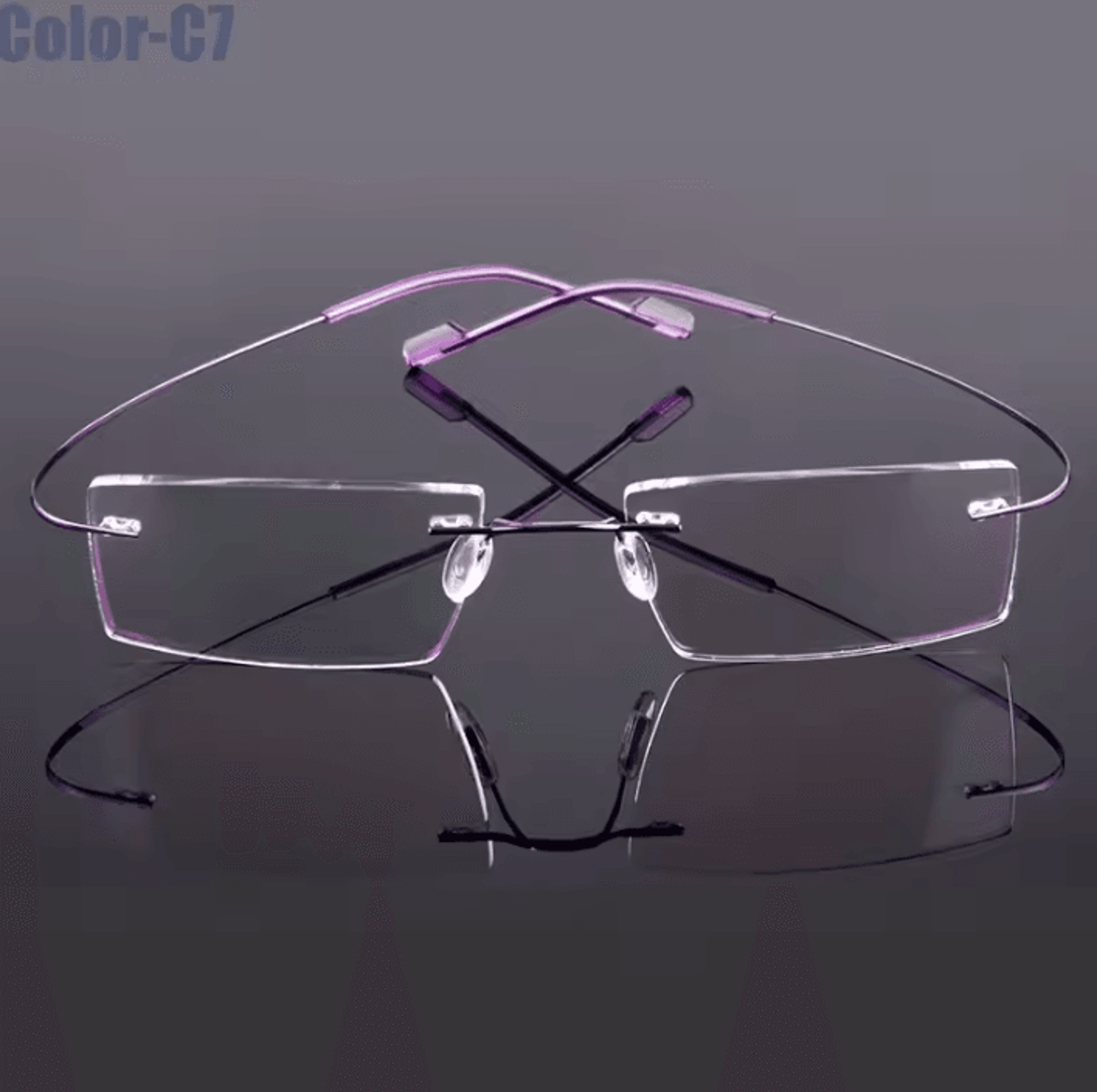 Gmei FlexLite T8089 Rimless Memory Alloy Eyeglasses Frames 8