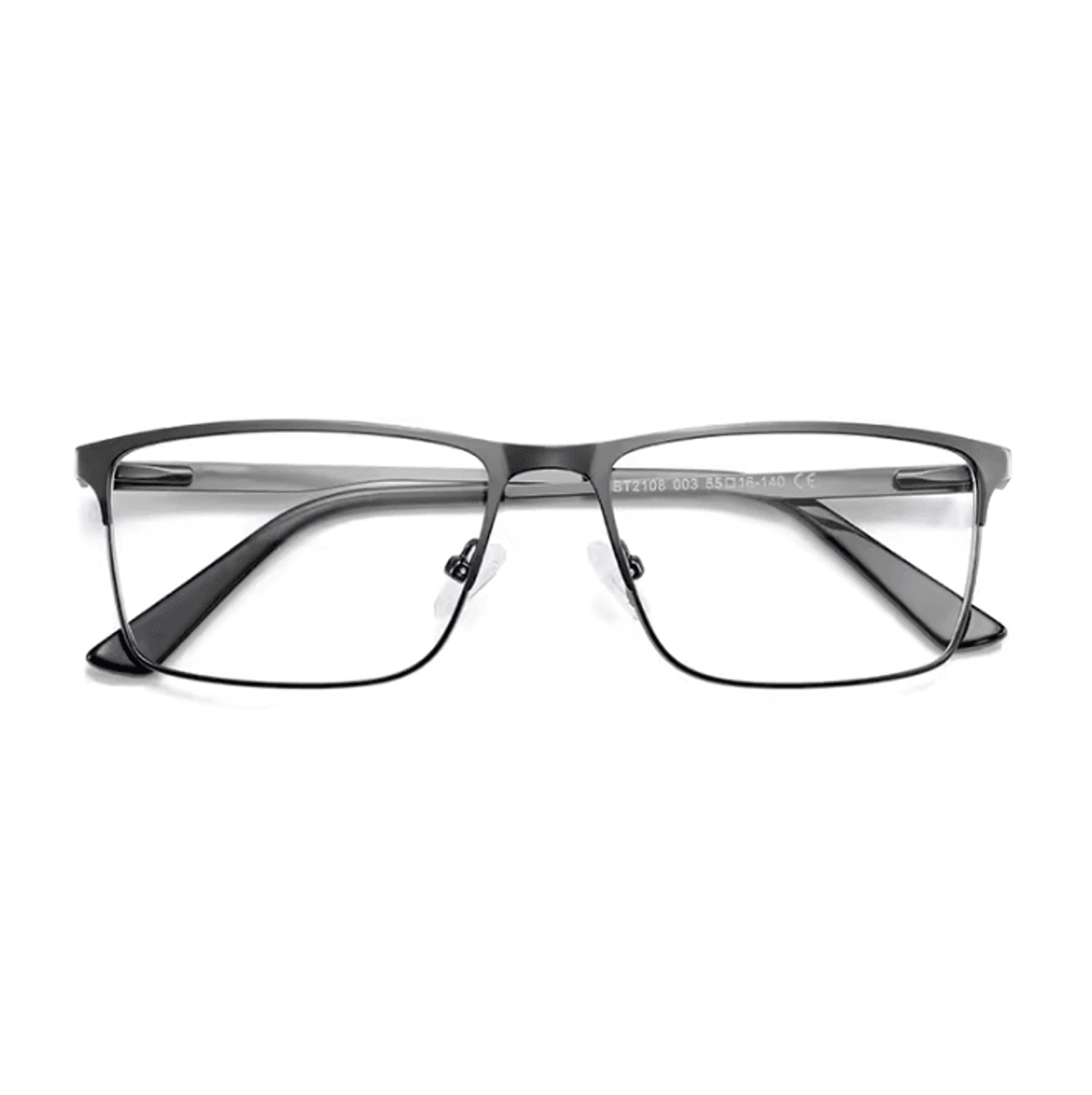ZENOTTIC UrbanEdge Ultralight Square Metal Eyeglasses For Men 4