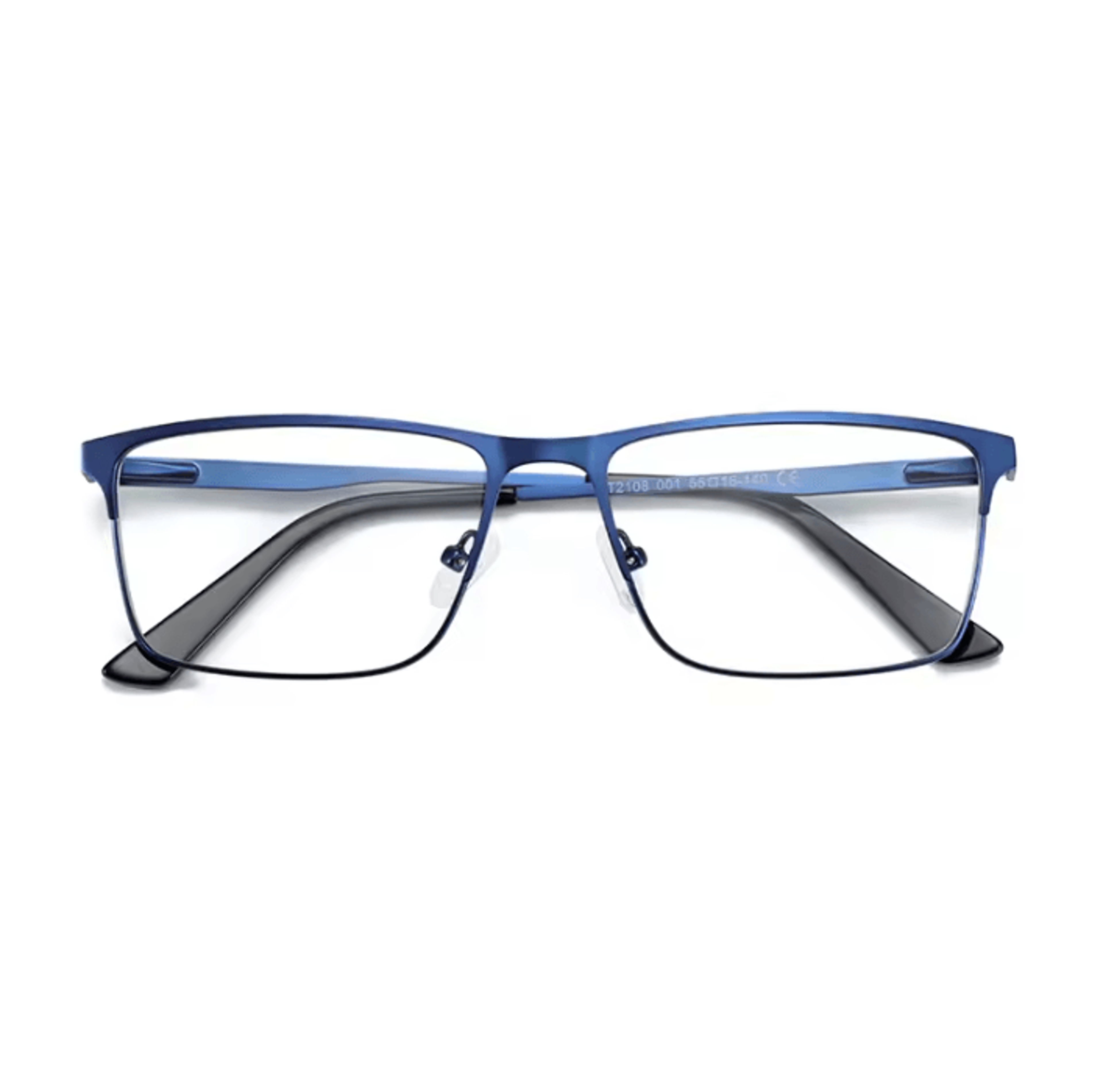 ZENOTTIC UrbanEdge Ultralight Square Metal Eyeglasses For Men 5