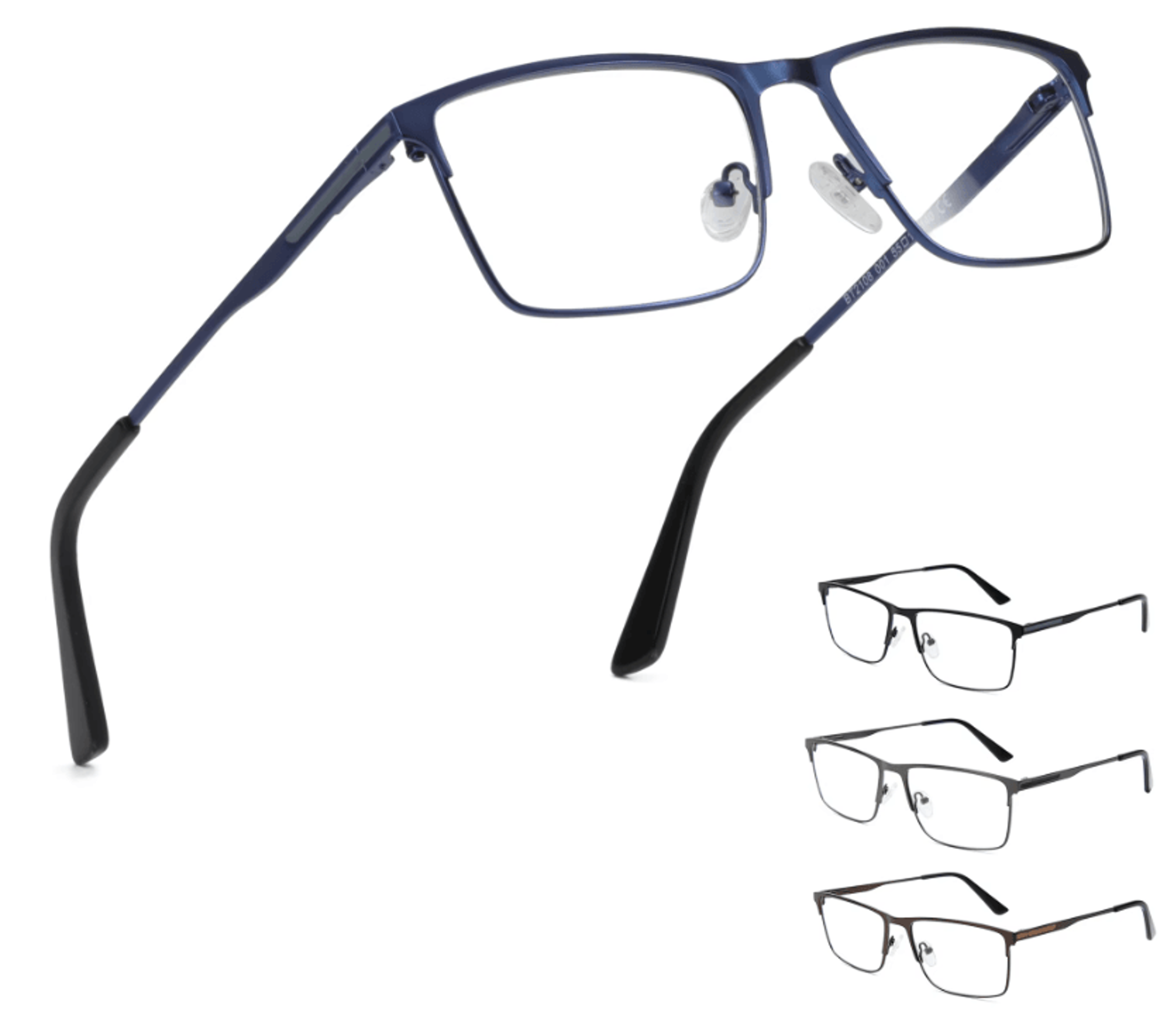zenottic urbanedge ultralight square metal eyeglasses for men