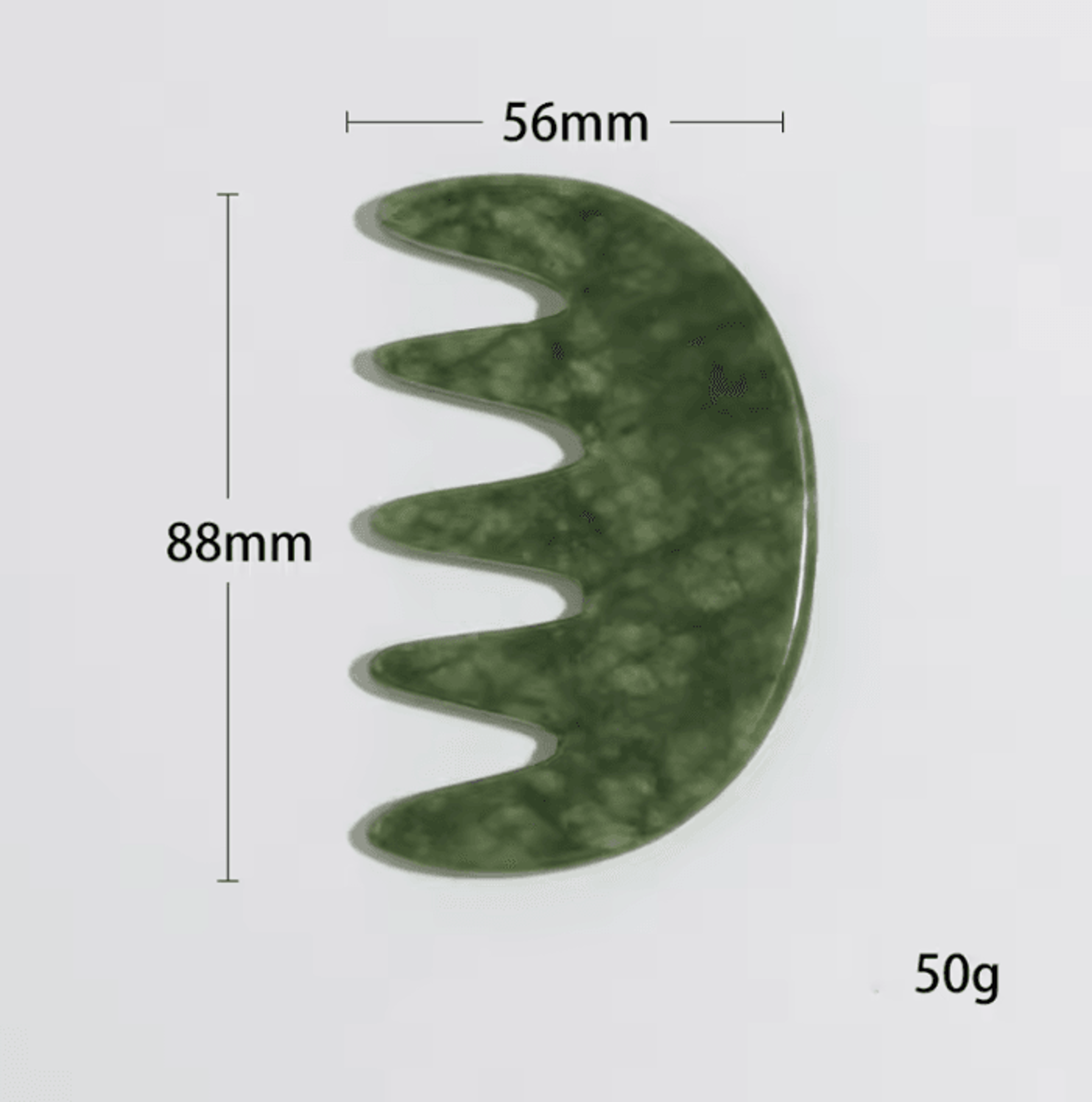 JadeHarmony Natural Jade Comb Gua Sha Massage Tool For Face And Body 4