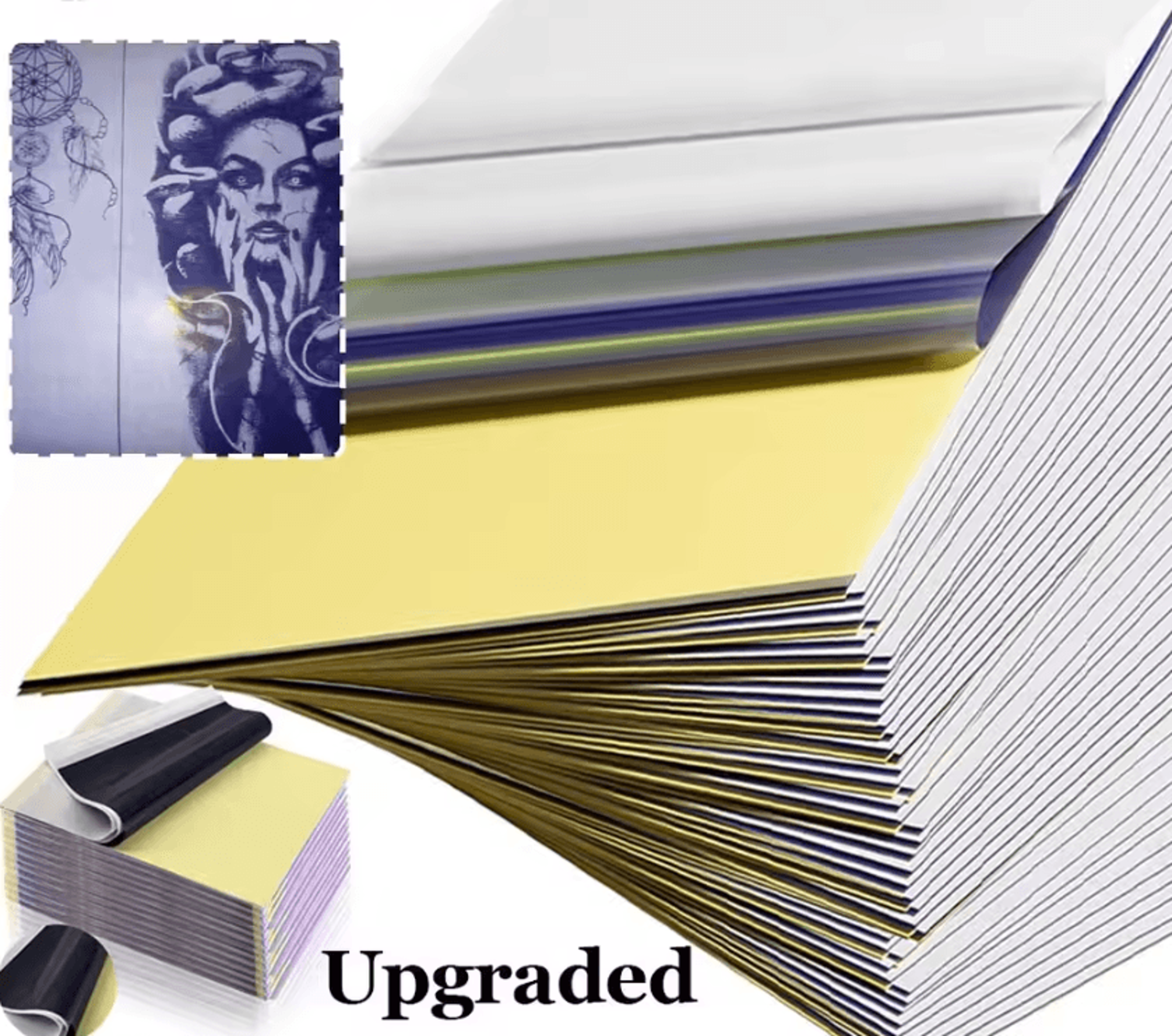 InkTrace Pro A4 Tattoo Stencil Transfer Paper For Precise Tattoo Design Copying 0