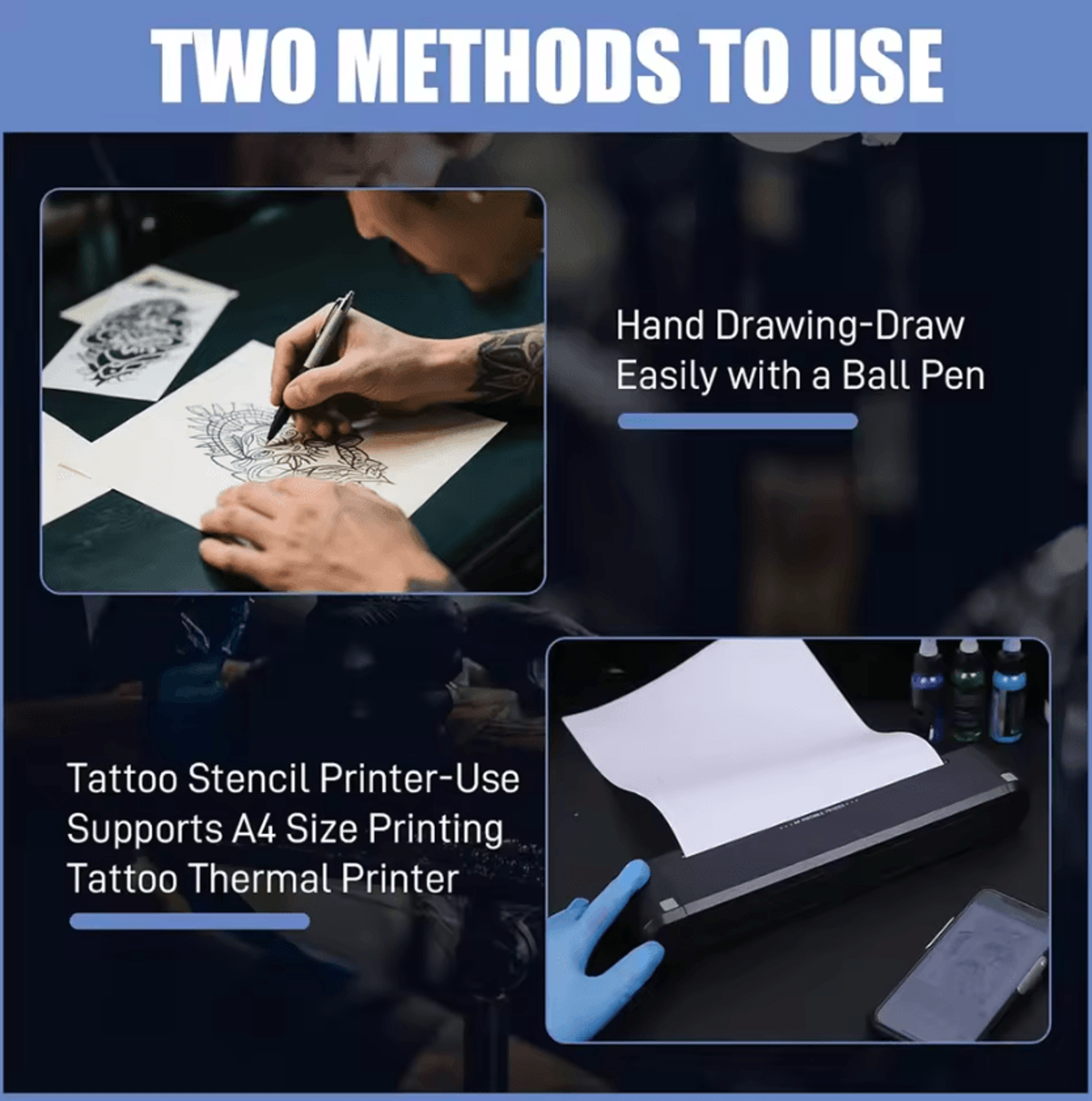 InkTrace Pro A4 Tattoo Stencil Transfer Paper For Precise Tattoo Design Copying 4