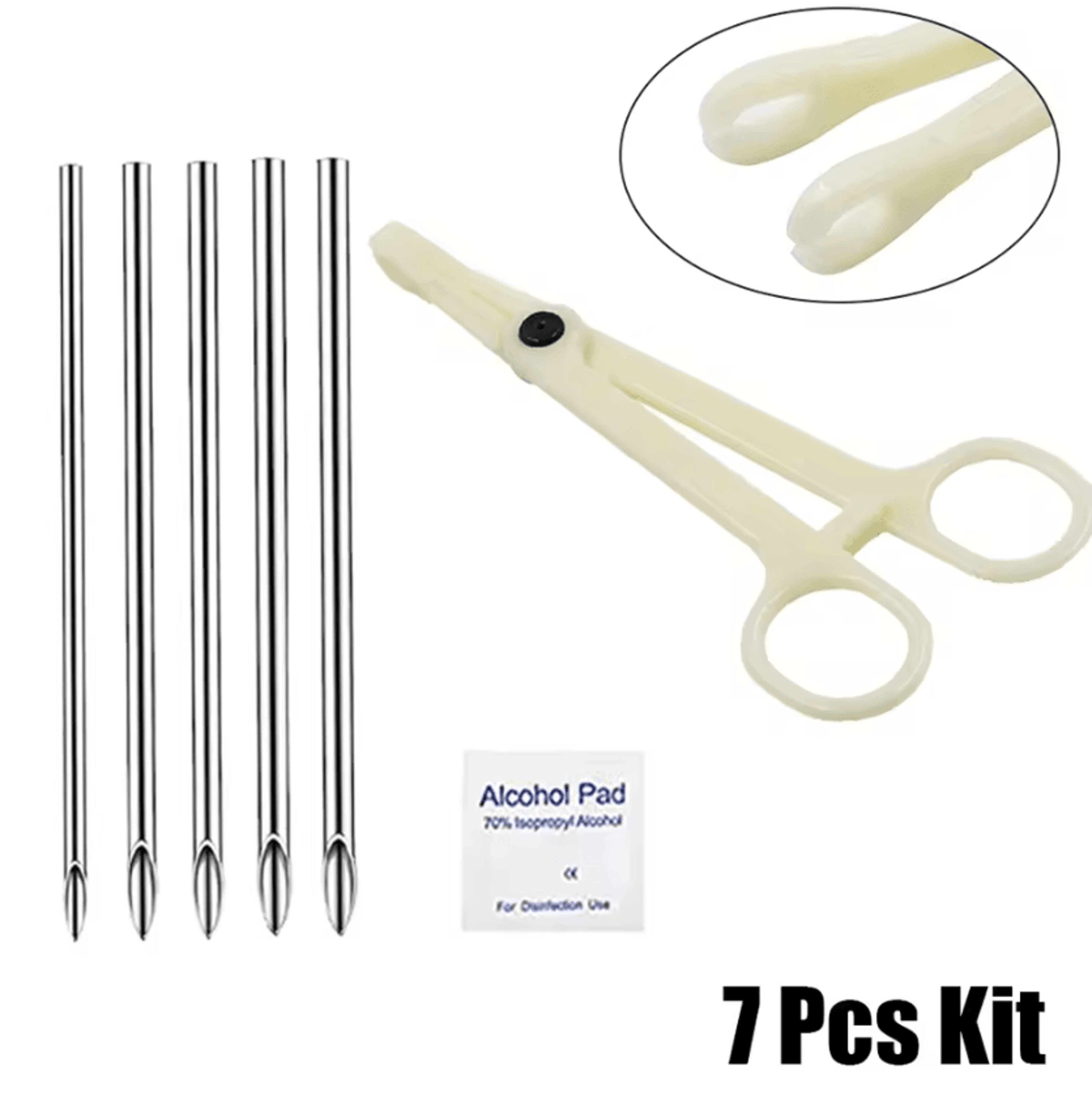 PiercePro Complete Professional Body Piercing Tool Kit With Needles And Clamps 4