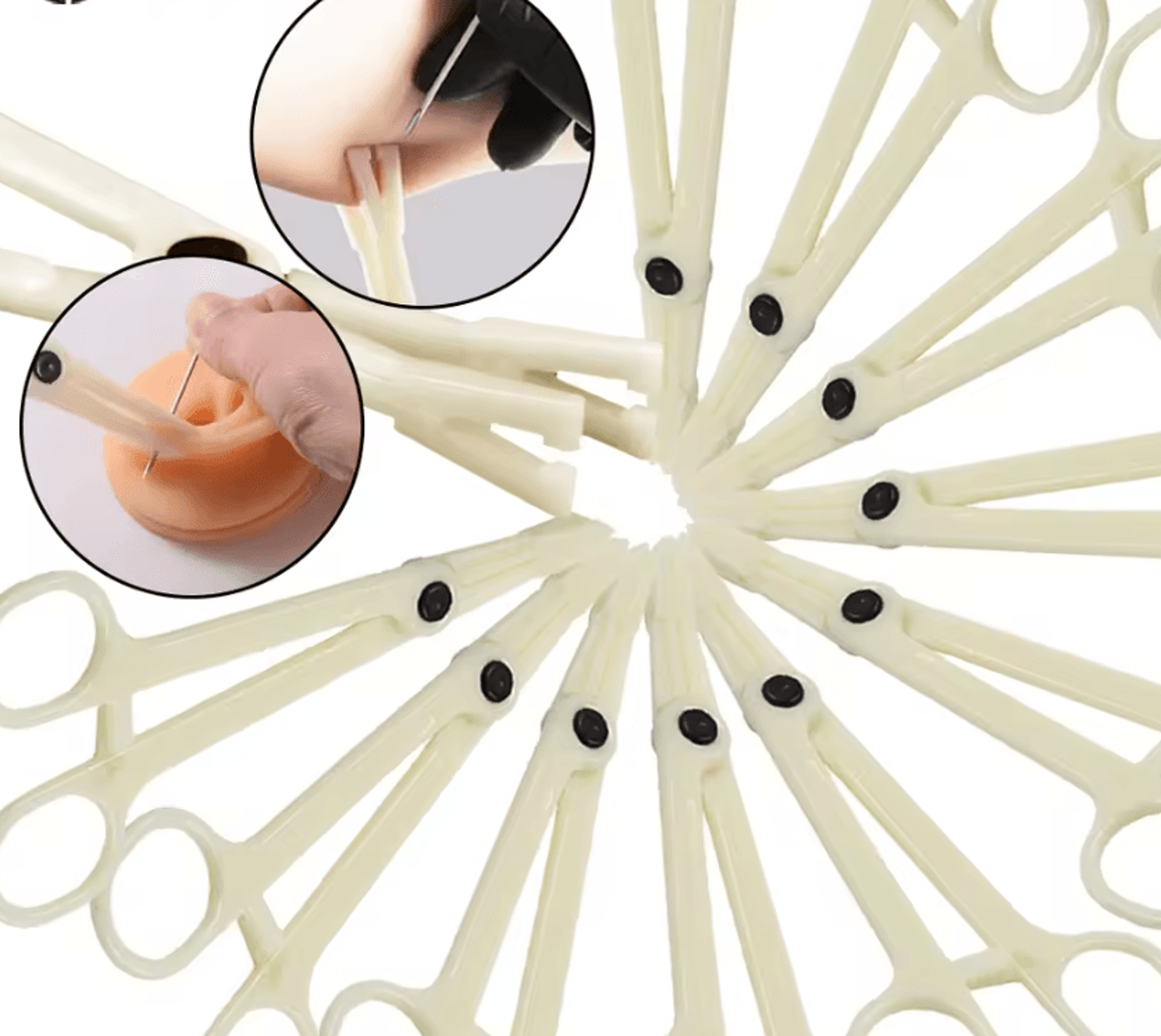 PierceGrip Precision Disposable Triangular Piercing Clamps For Professional Body Piercing 0