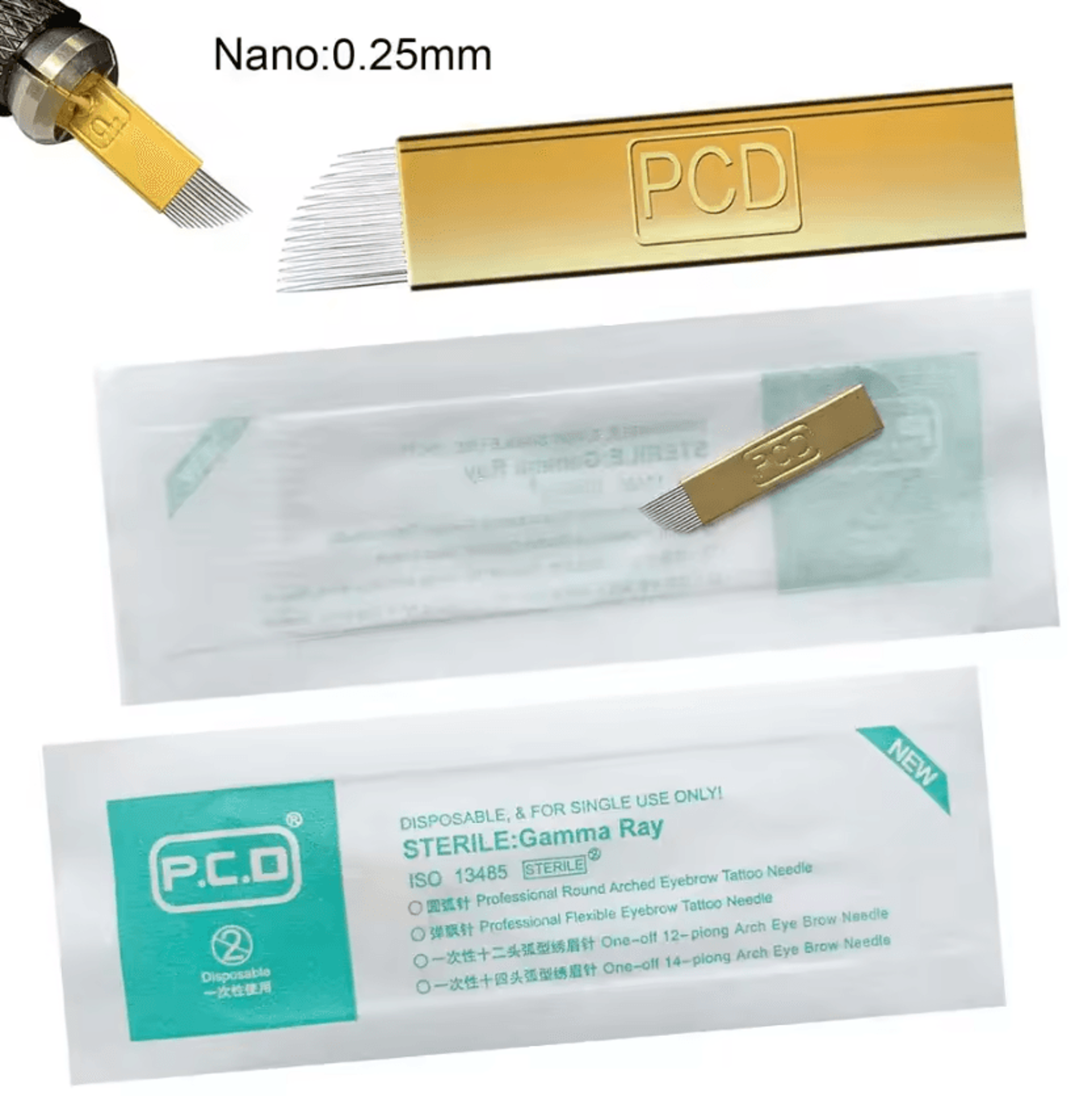 BrowPrecision Elite 14U Curved Microblading Needles For Professional Eyebrow PMU 3