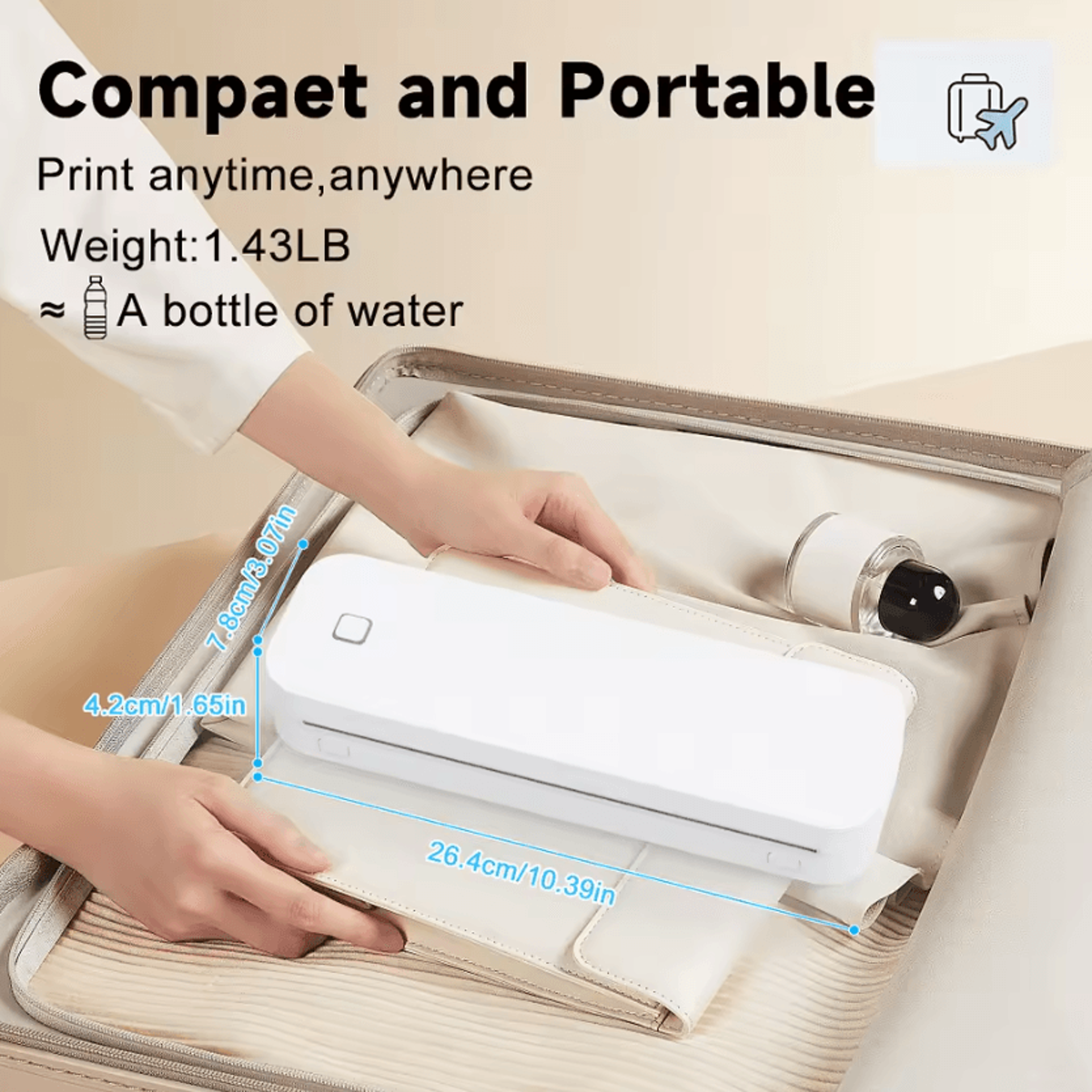 Marklife D210 PrintFlex Mini A4 Bluetooth Thermal Printer For Tattoo Designs And Office Documents 2