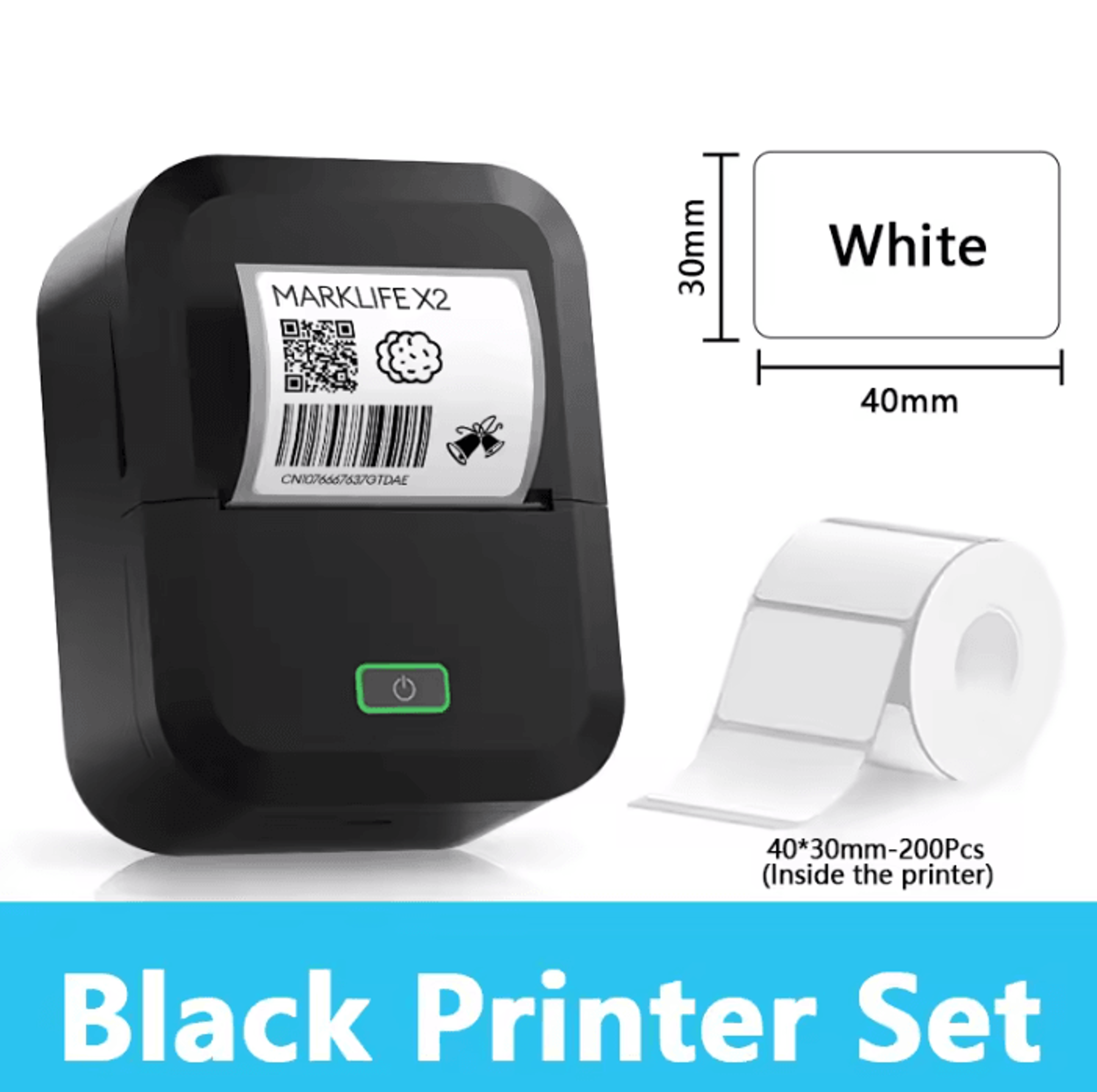 Marklife X2 LabelNova Mini Bluetooth Thermal Sticker Printer For Home And Business Organization 6