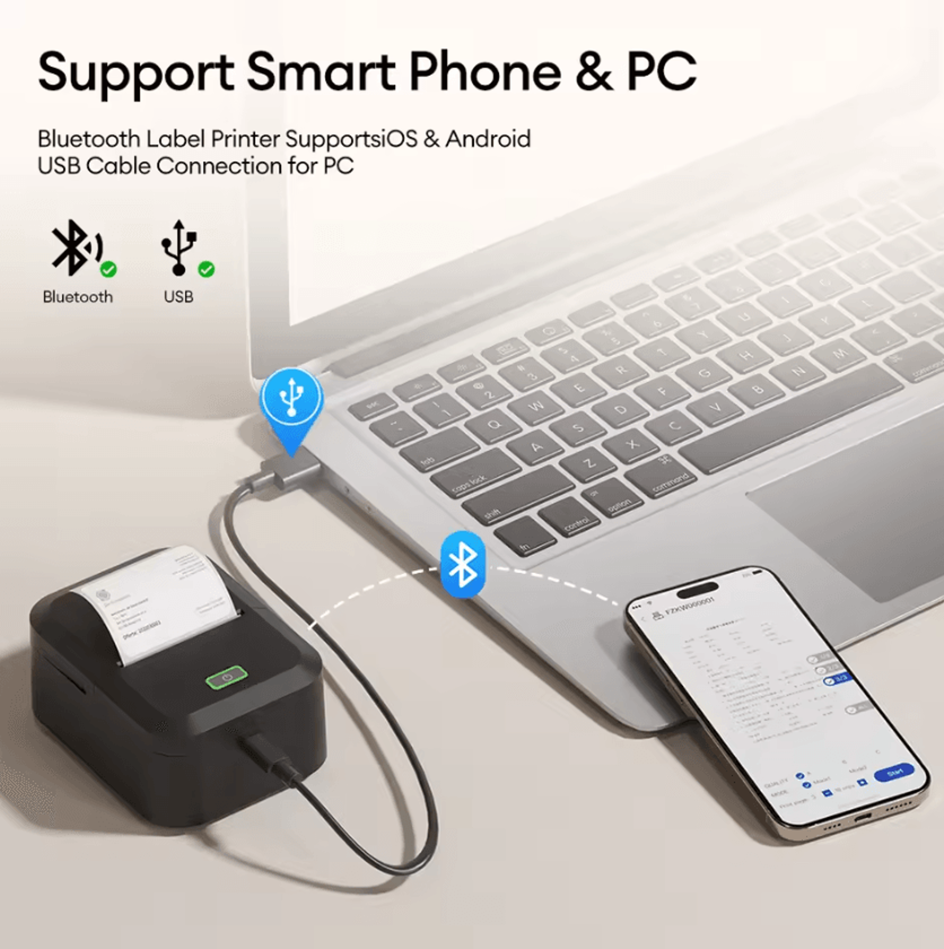 Marklife X2 LabelNova Mini Bluetooth Thermal Sticker Printer For Home And Business Organization 4
