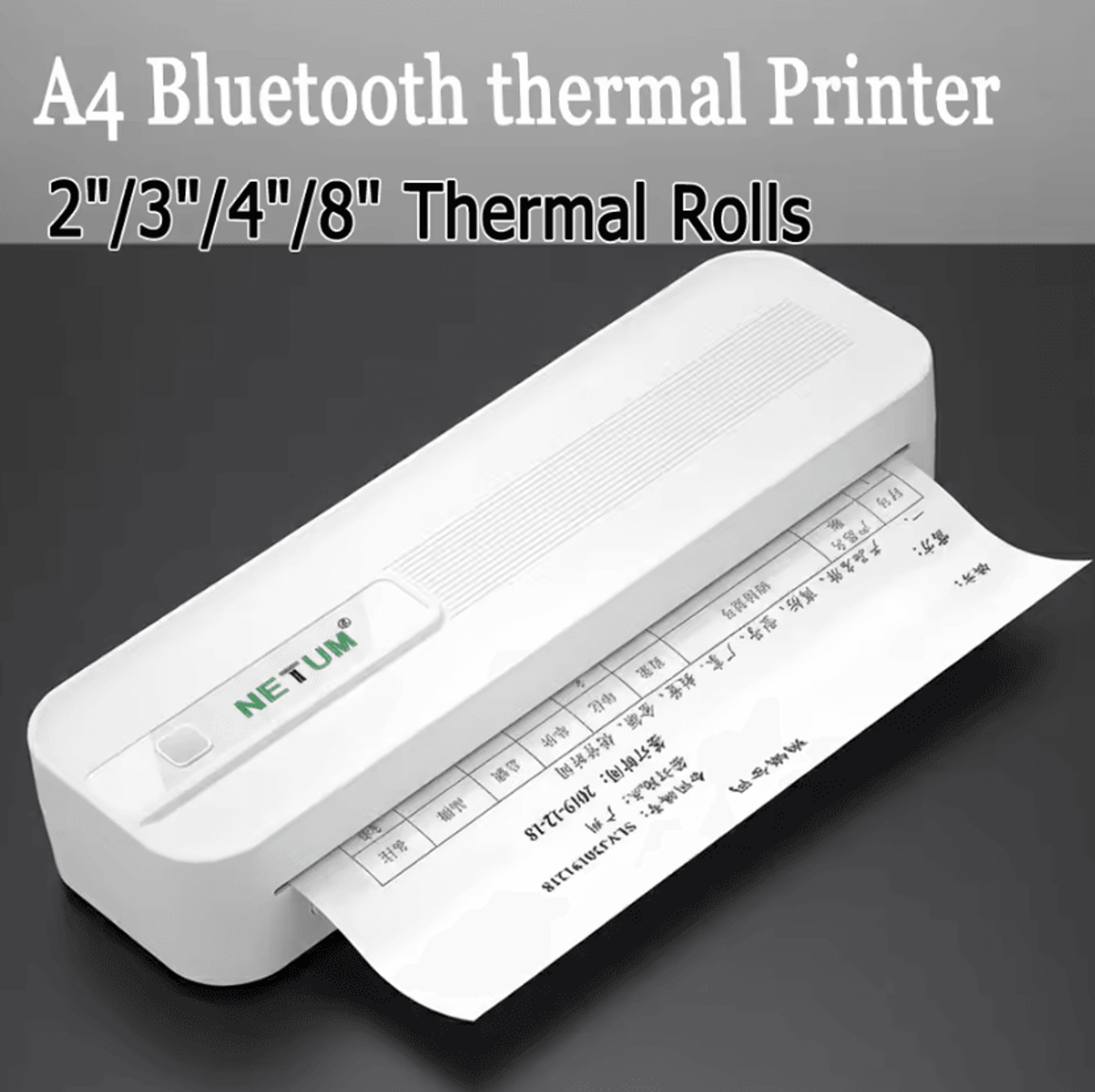 papertrail air portable a4 bluetooth thermal printer for travel home and mobile office