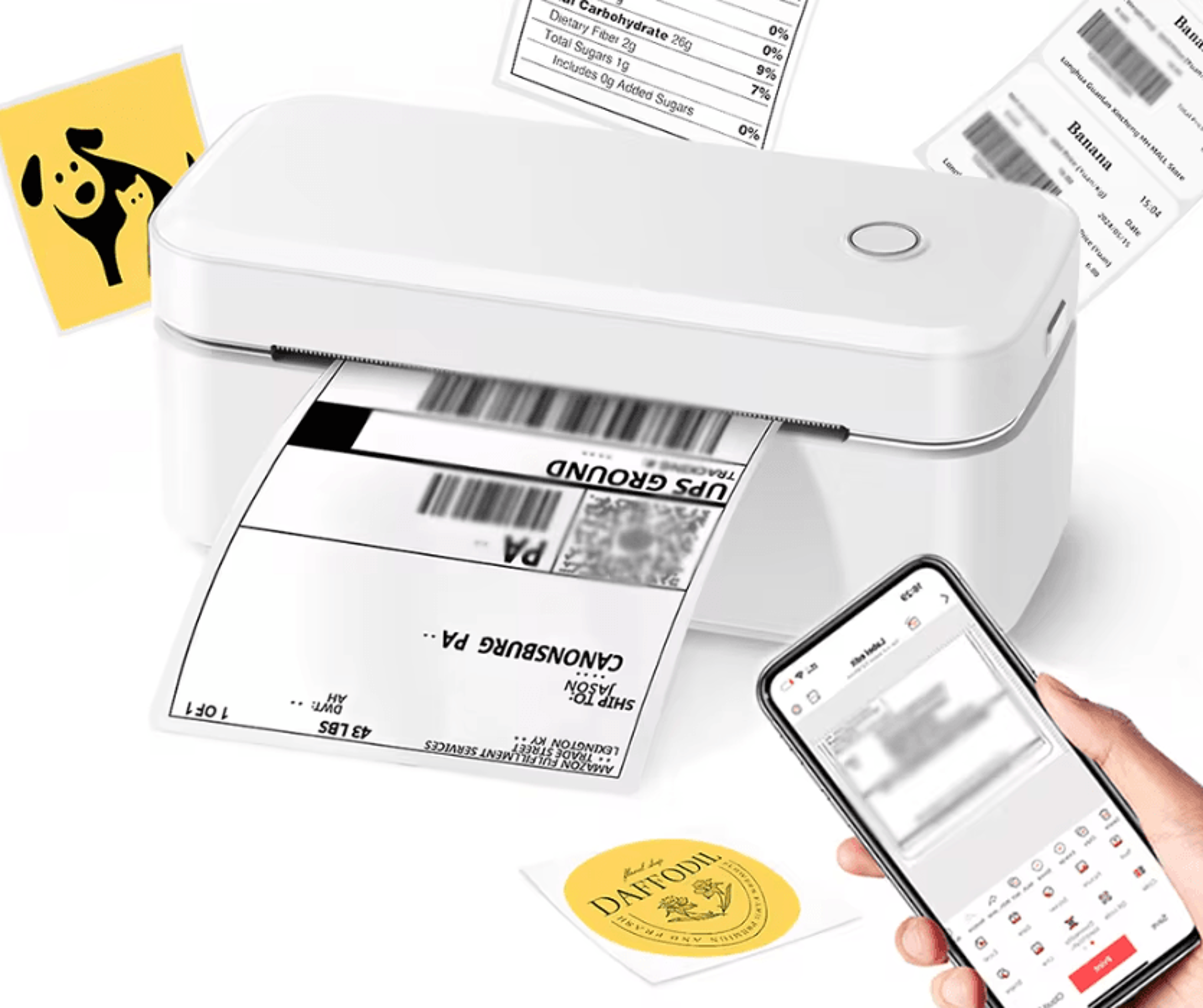 Marklife X4 ParcelFlow Bluetooth 4x6 Thermal Shipping Label Printer For Small Businesses 0