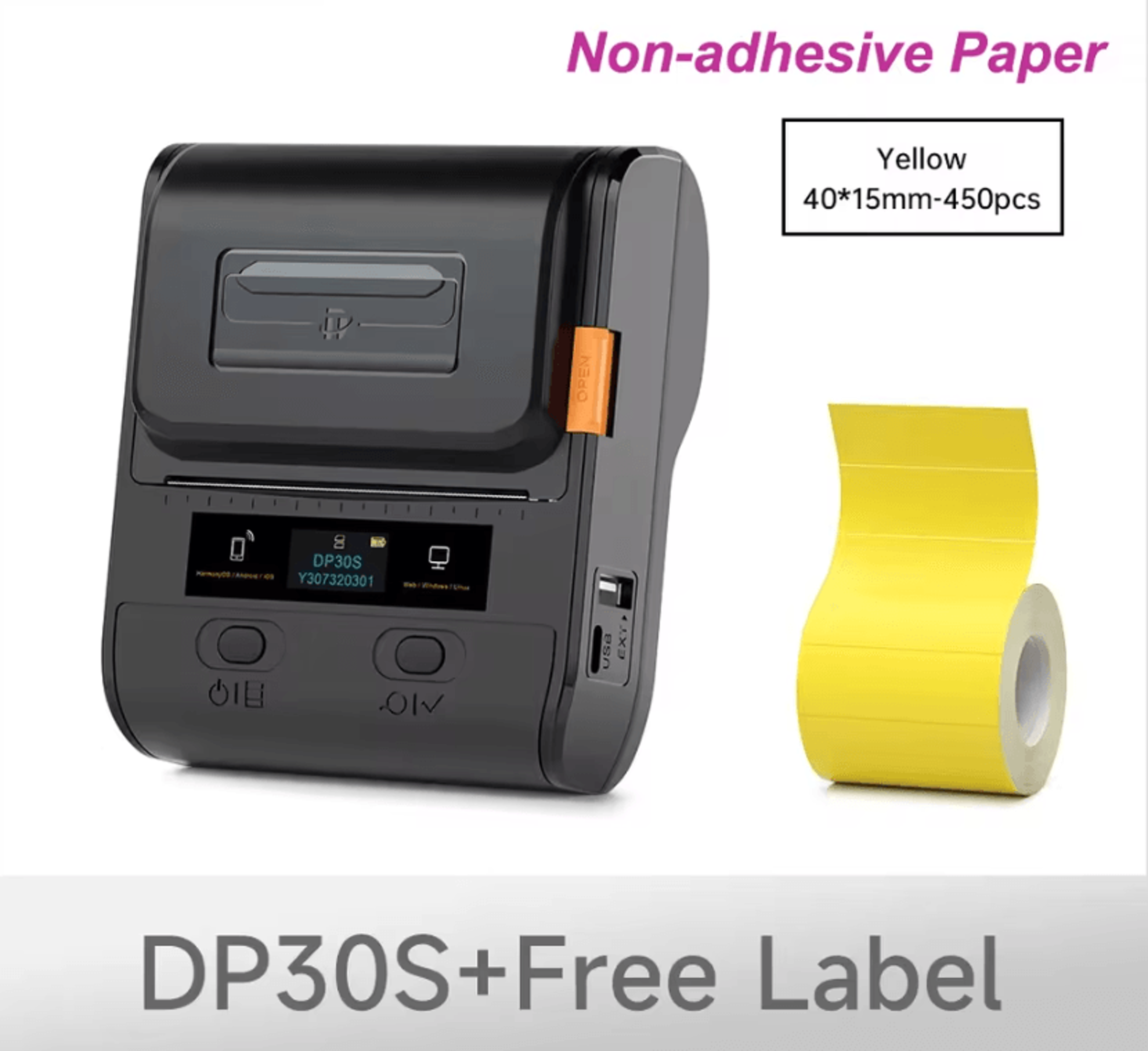 DETONGER DP30S LabelStream Wireless Thermal Printer For Home Office And Business Labeling 0